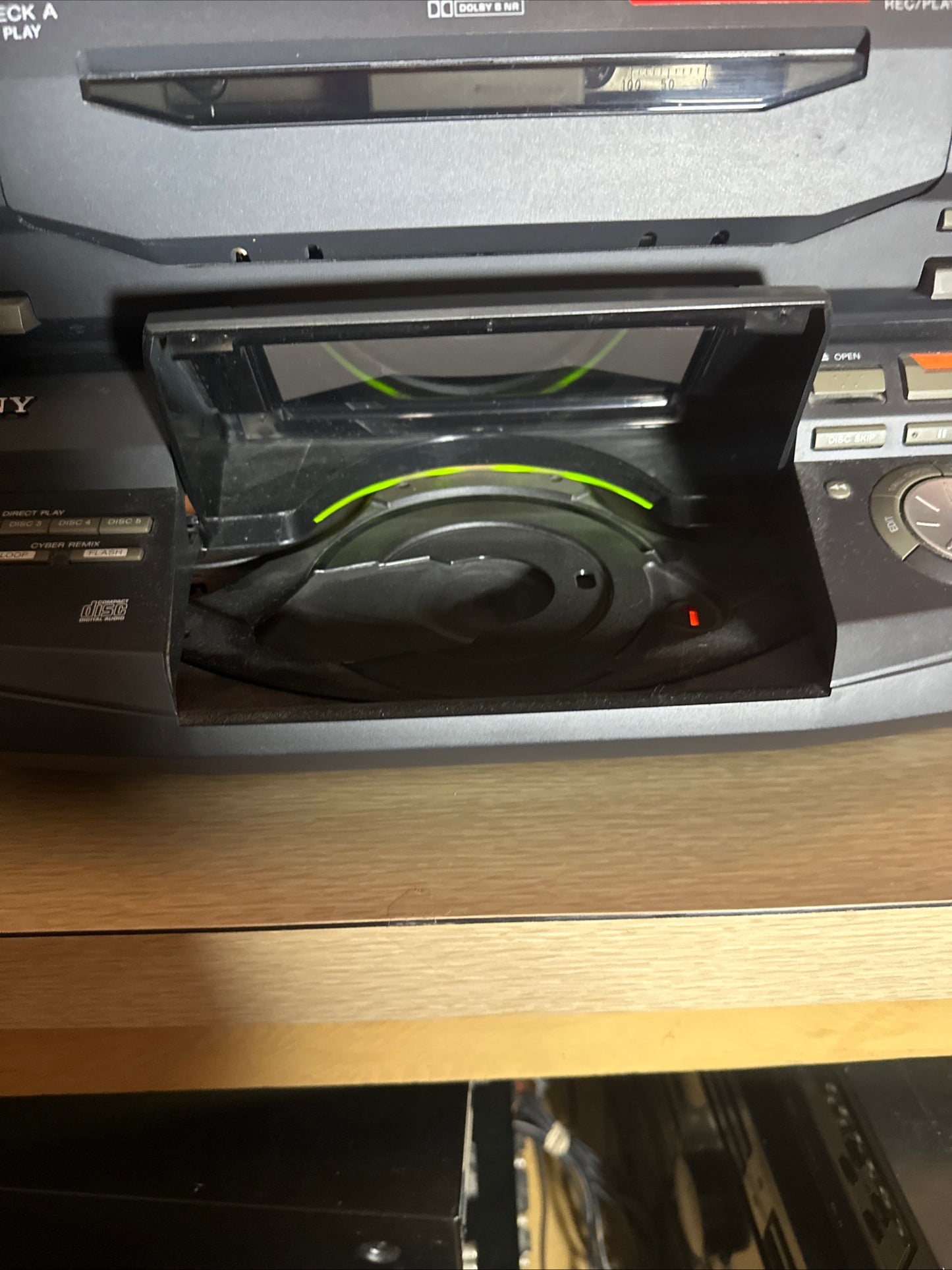 Vintage 1997 Sony LBT-D890AV Stereo System With Speakers Tested Working Monster