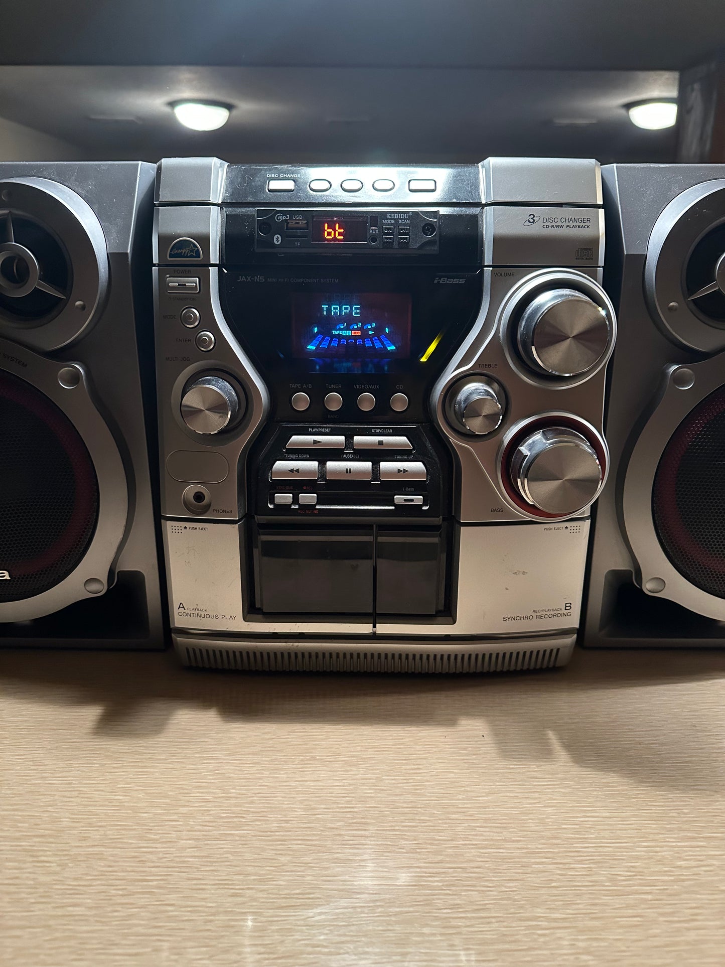 Aiwa CX-JN5 Comlact Stereo Double Cassette CD Player Working