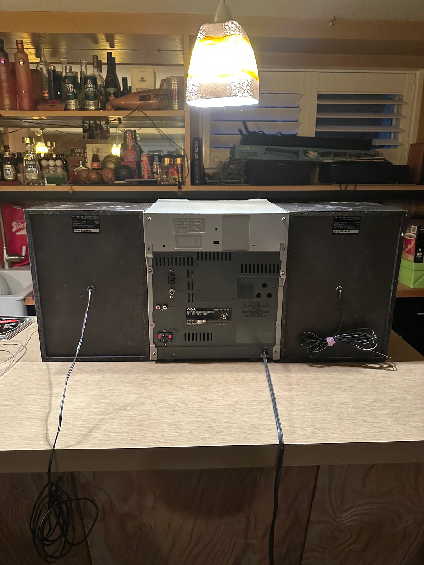 Aiwa CX-JN5 Comlact Stereo Double Cassette CD Player Working