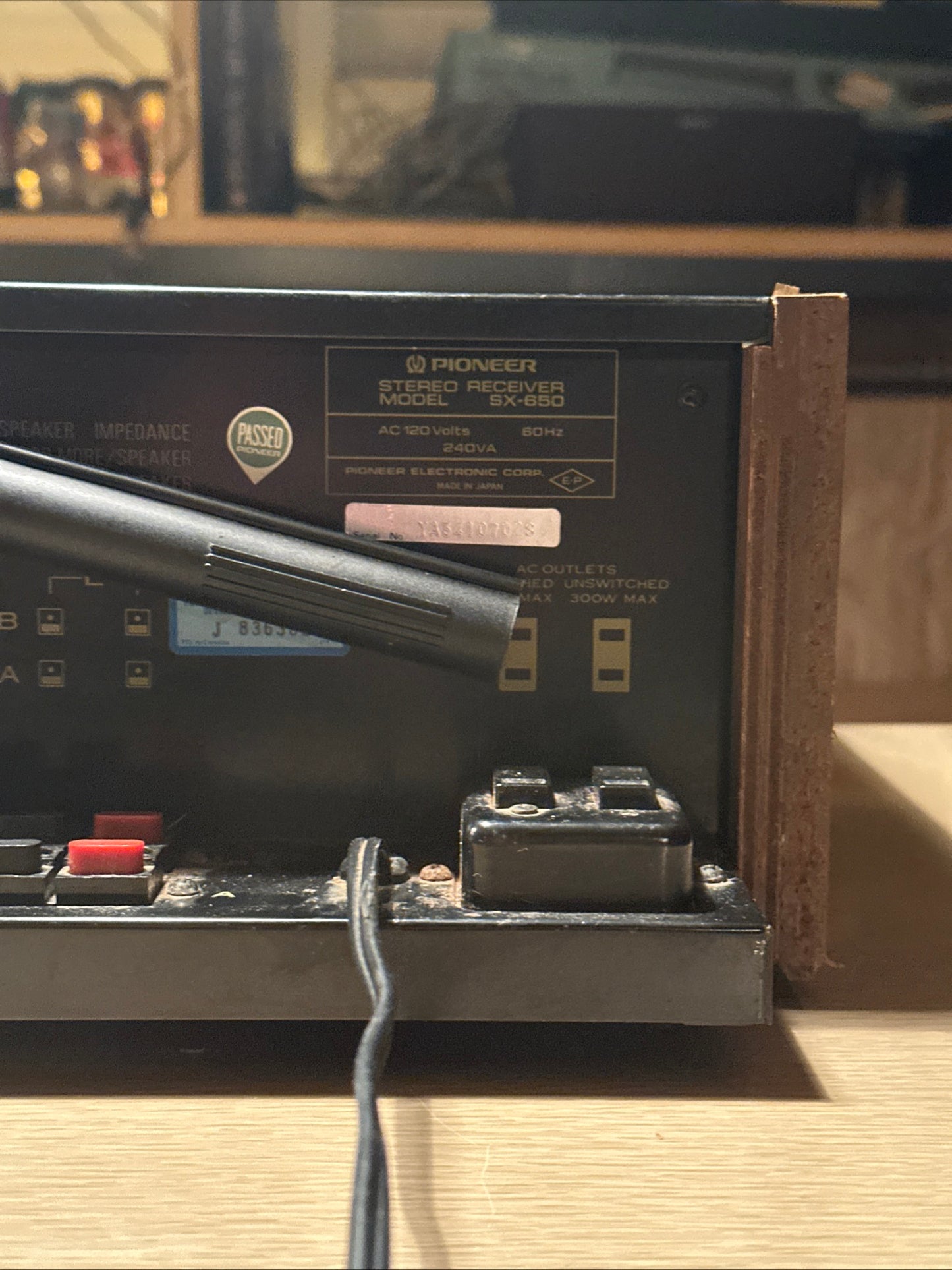 Vintage PIONEER SX 650 AM/FM STEREO RECEIVER Fully Functional Good Shape 🔥