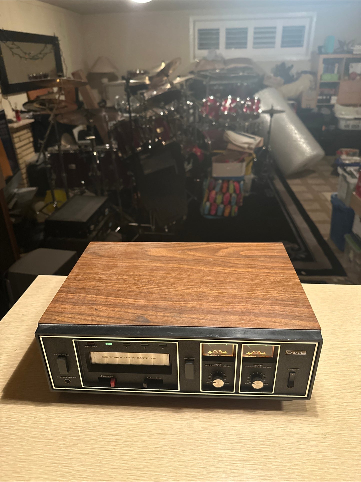 Craig 3304 Eight-Track 8-Track Stereo Tape Player Recorder Home Stereo Working🔥
