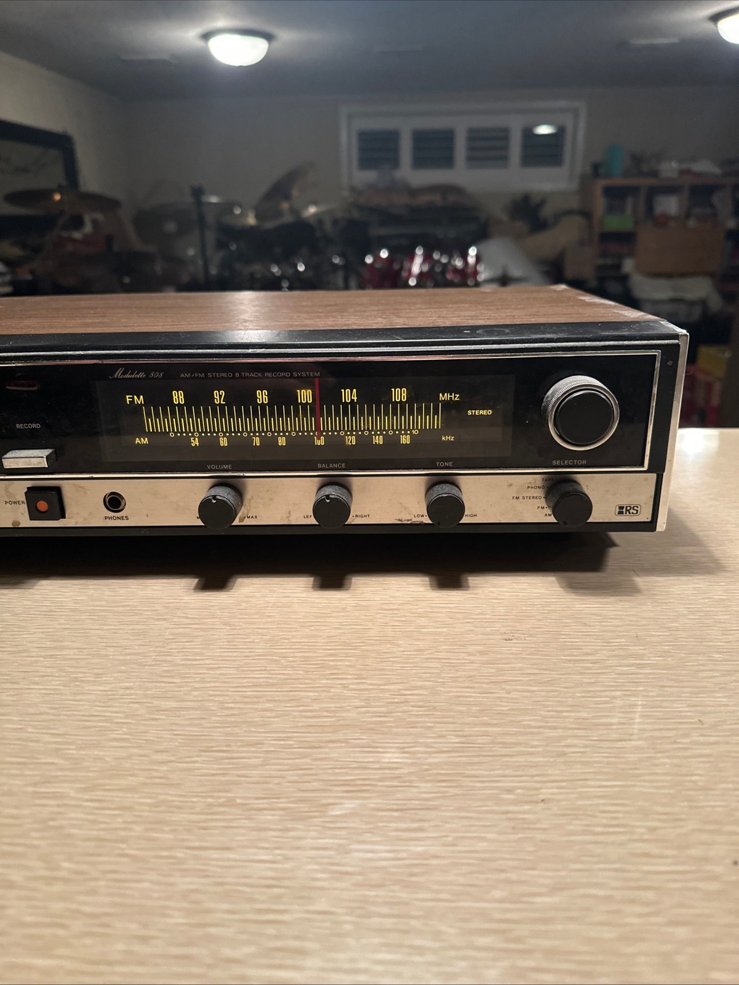 Realistic 8 Track Stereo Recorder AM/FM Radio 14-945B Modulette 808. Tested