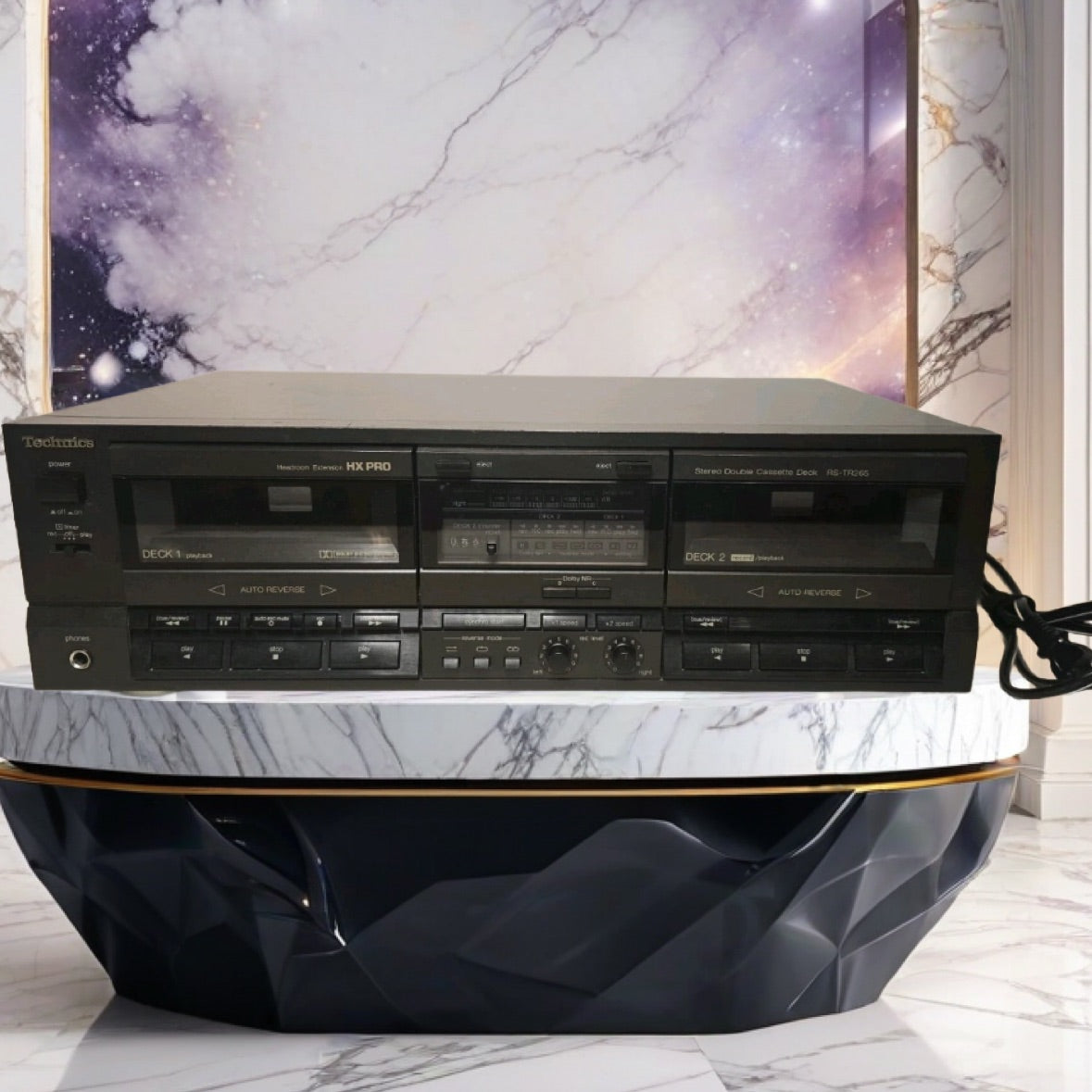 Technics RS-TR265 Stereo Double Cassette Tape Deck HX-PRO Dual Auto Reverse