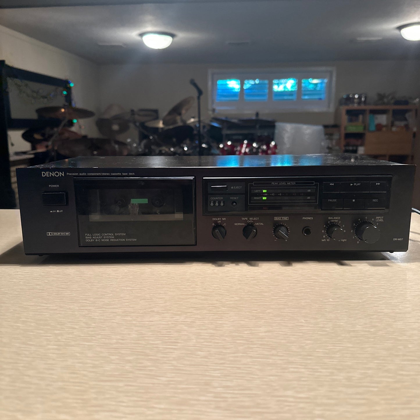 Denon DR-M07 Stereo Cassette Deck Hi-Fi Separate Tape Recorder Working Great