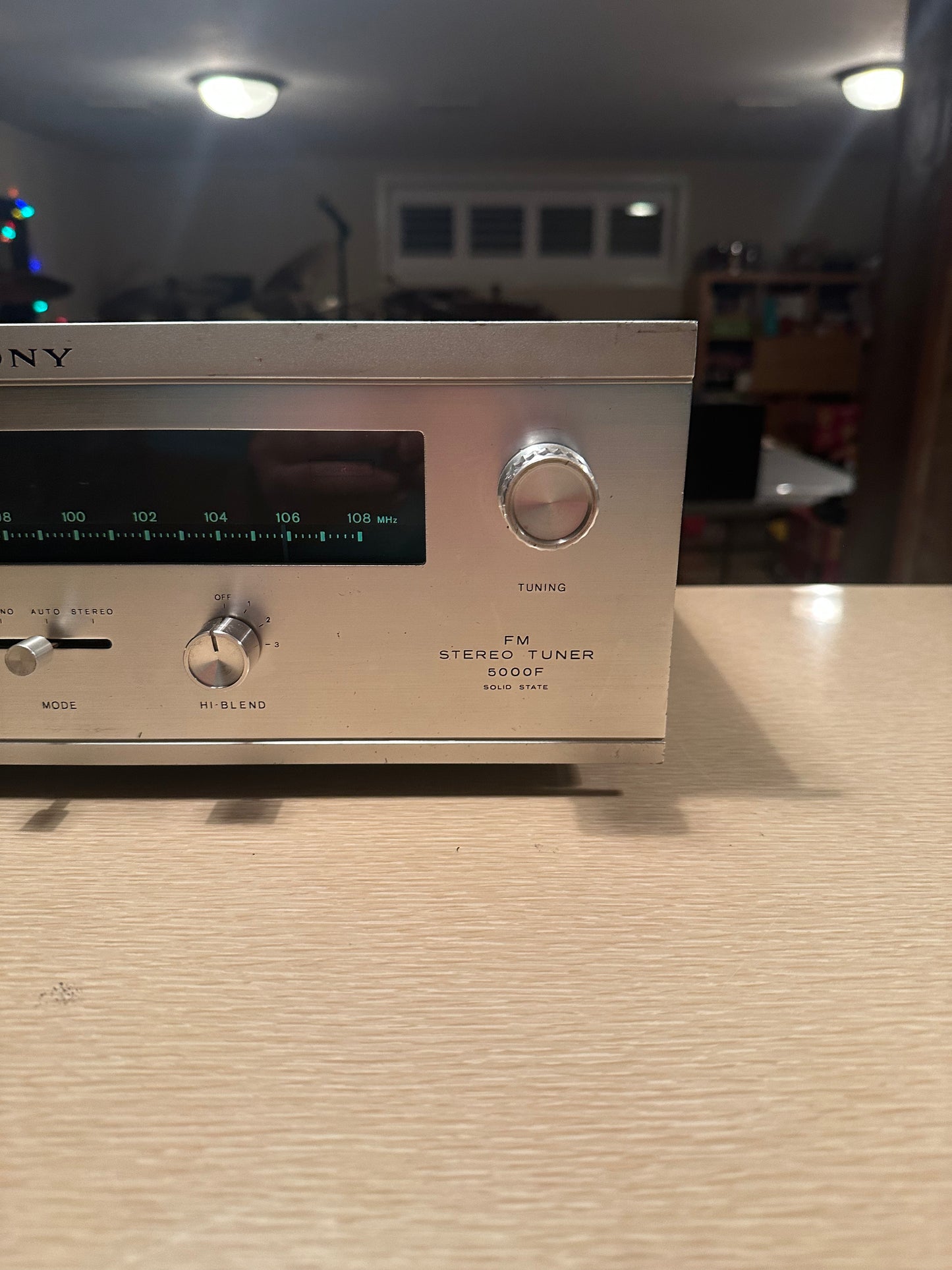 Vintage SONY ST-5000FW Solid Silver Face Solid State FM Stereo Tuner Working 🔥