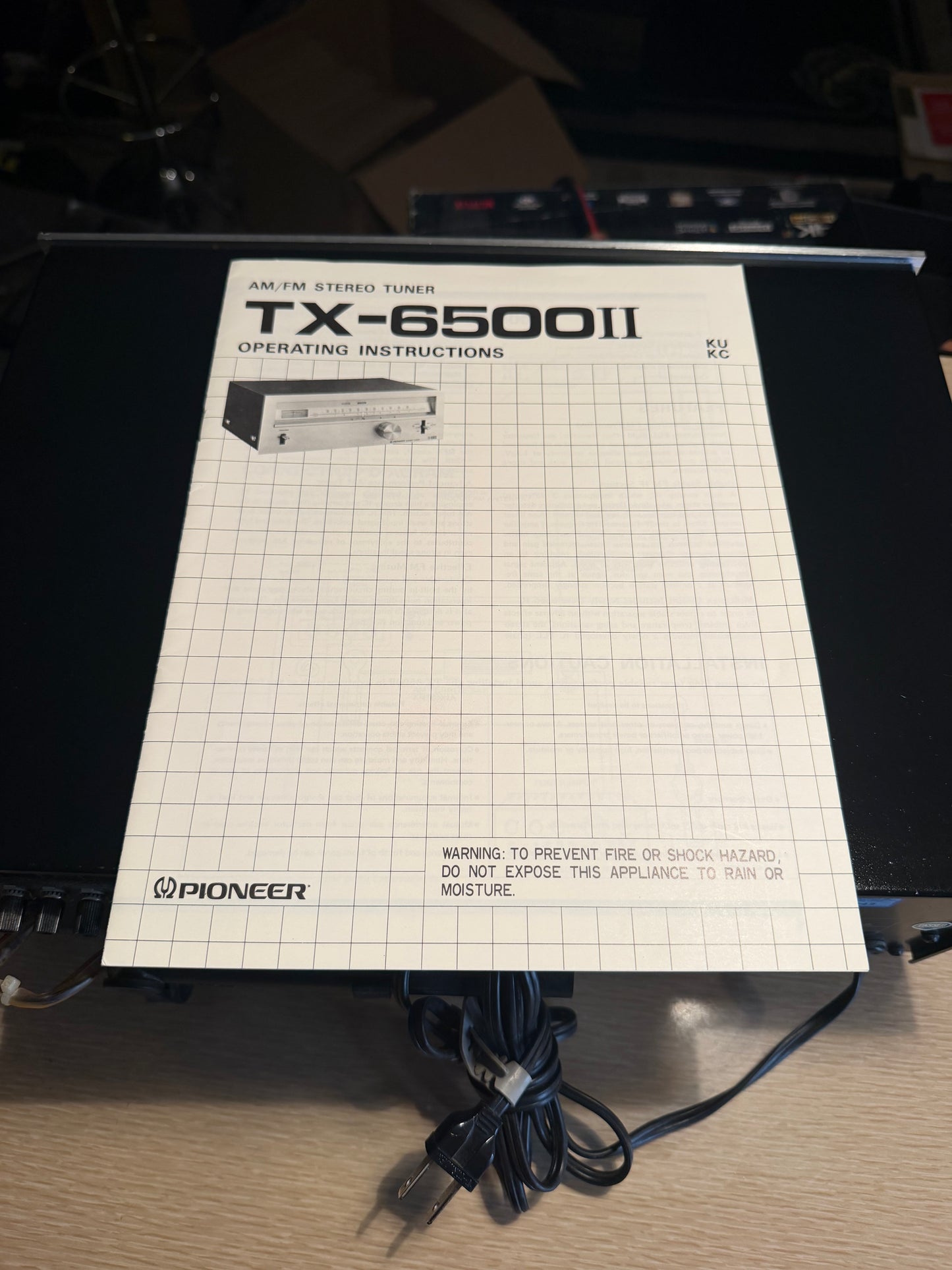 Vintage Pioneer Stereo Tuner TX-6500 II - Tested Works NEAR MINT FRESH SERVICE manual