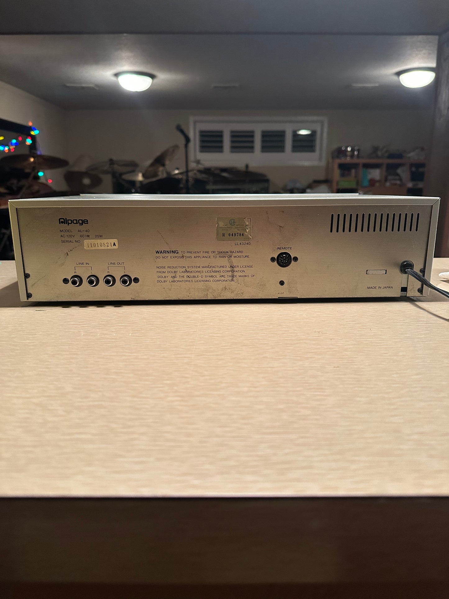 Alpine AL-40 3 Head Cassette Deck *Serviced* Luxman Deep Clean Prior To Ship✅