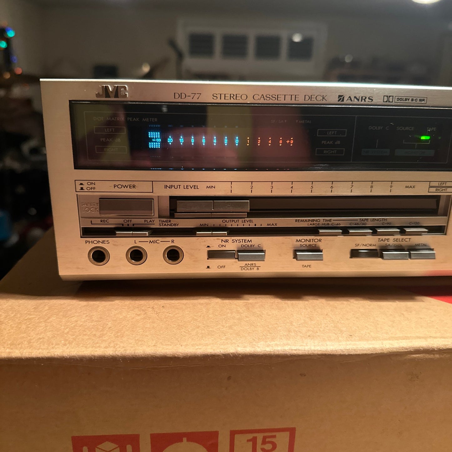 JVC DD-77 STEREO CASSETTE DECK X-CUT SA 3-HEAD DIRECT DRIVE NEAR MINT W/ BOX