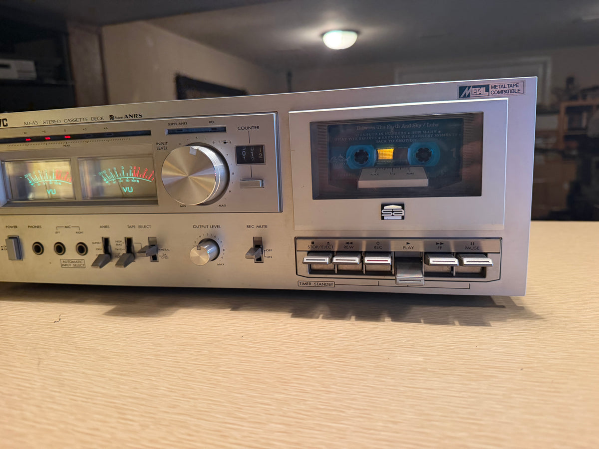 JVC KD‑A3 Stereo Cassette Deck Tape Super ANRS High‑Fidelity Fresh Service 🔥🎶