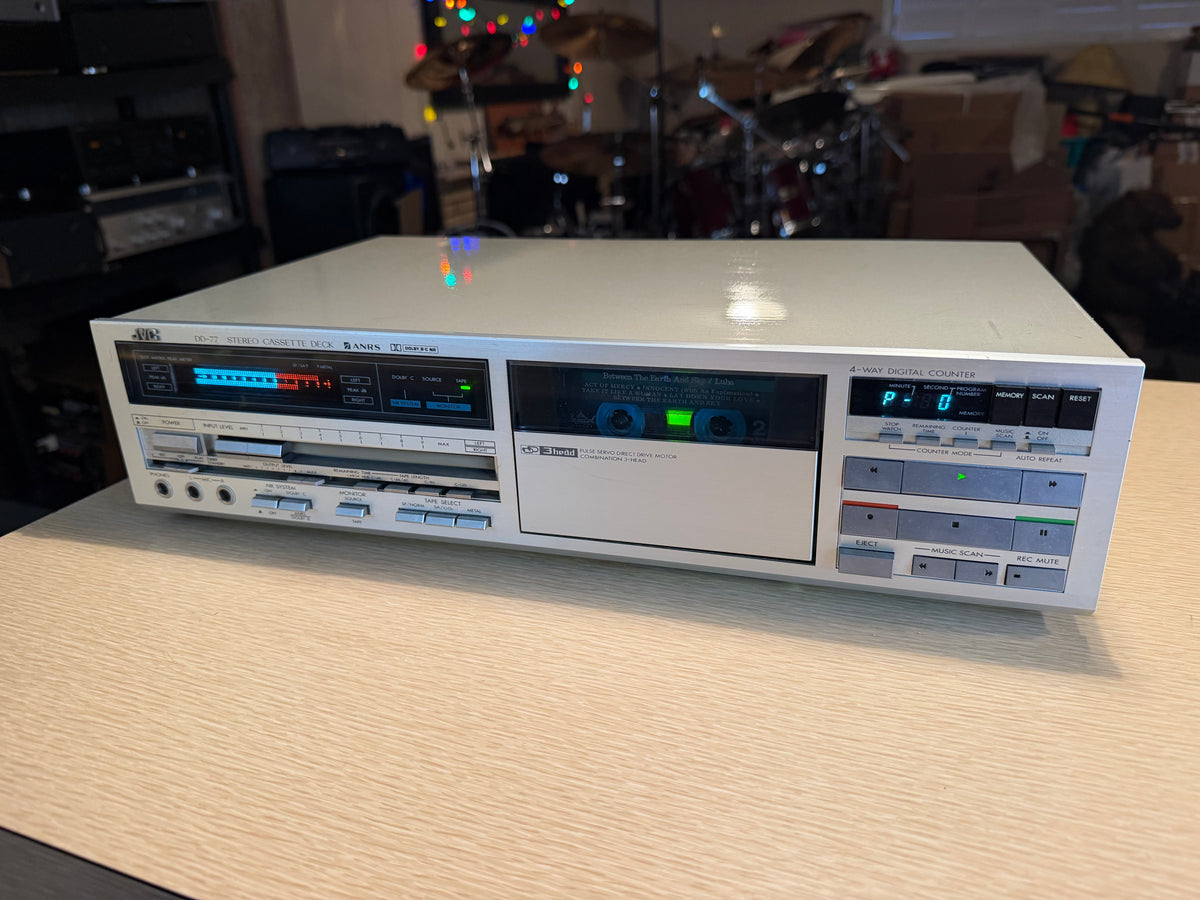 Vintage JVC DD-77 3 Head High Fidelity Stereo Cassette Deck Freshly Serviced🎶🔥