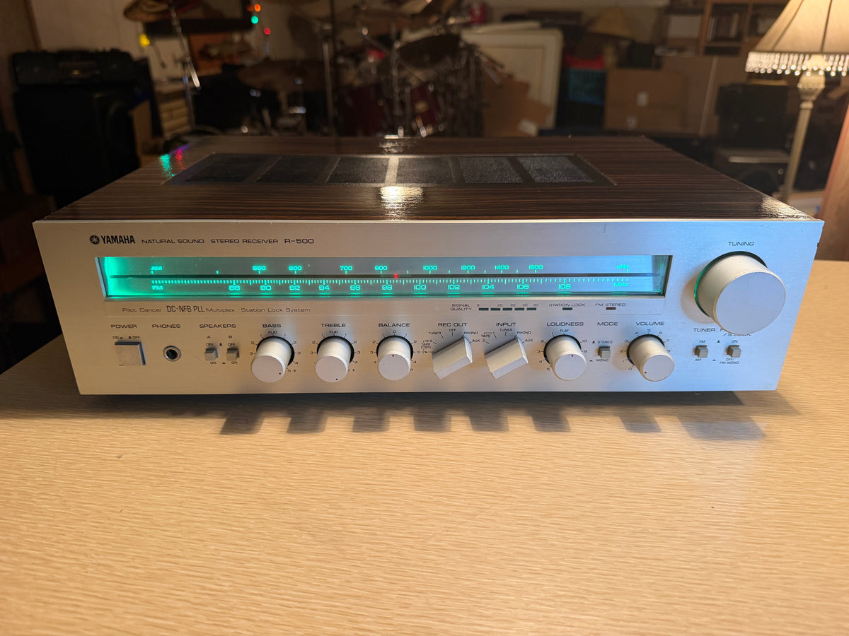 Yamaha R-500 Natural Sound AM/FM Stereo Receiver LED UPGRADE Fresh Service Wow🔥