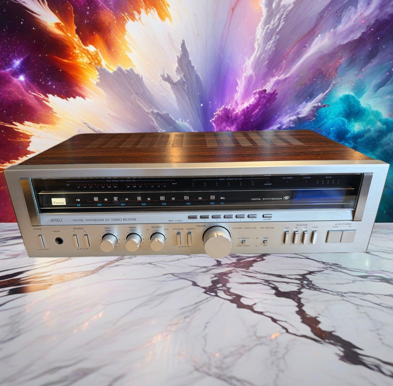 Sansui 4900Z Digital Synthesizer DC Stereo 55WPC Receiver *SERVICED* Excellent🔥