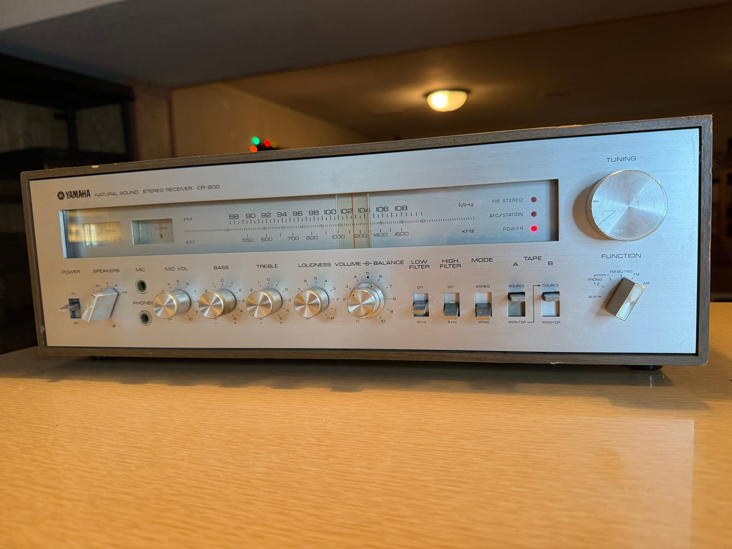 Vintage Yamaha CR-600 Natural Sound Stereo Receiver  Serviced & Cleaned Beauty🎶