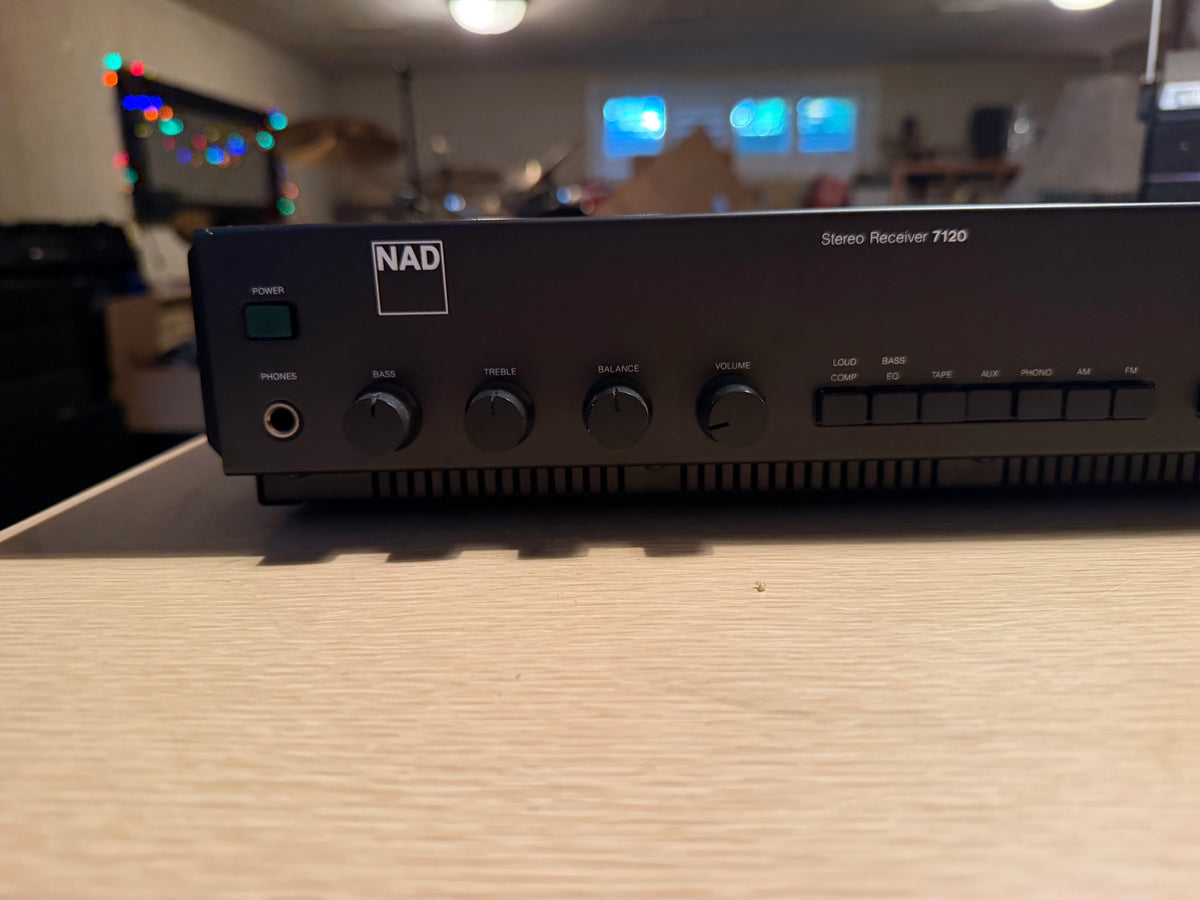 Vintage NAD Model 7120 Stereo Receiver Serviced Works Great Very Rare Reliable🎶