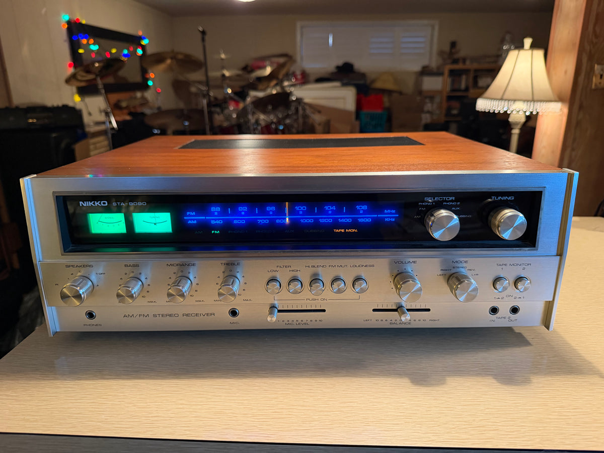 Vintage Nikko STA-9090 Stereo AM/FM Receiver Near Mint Full Fresh Service Rare🔥