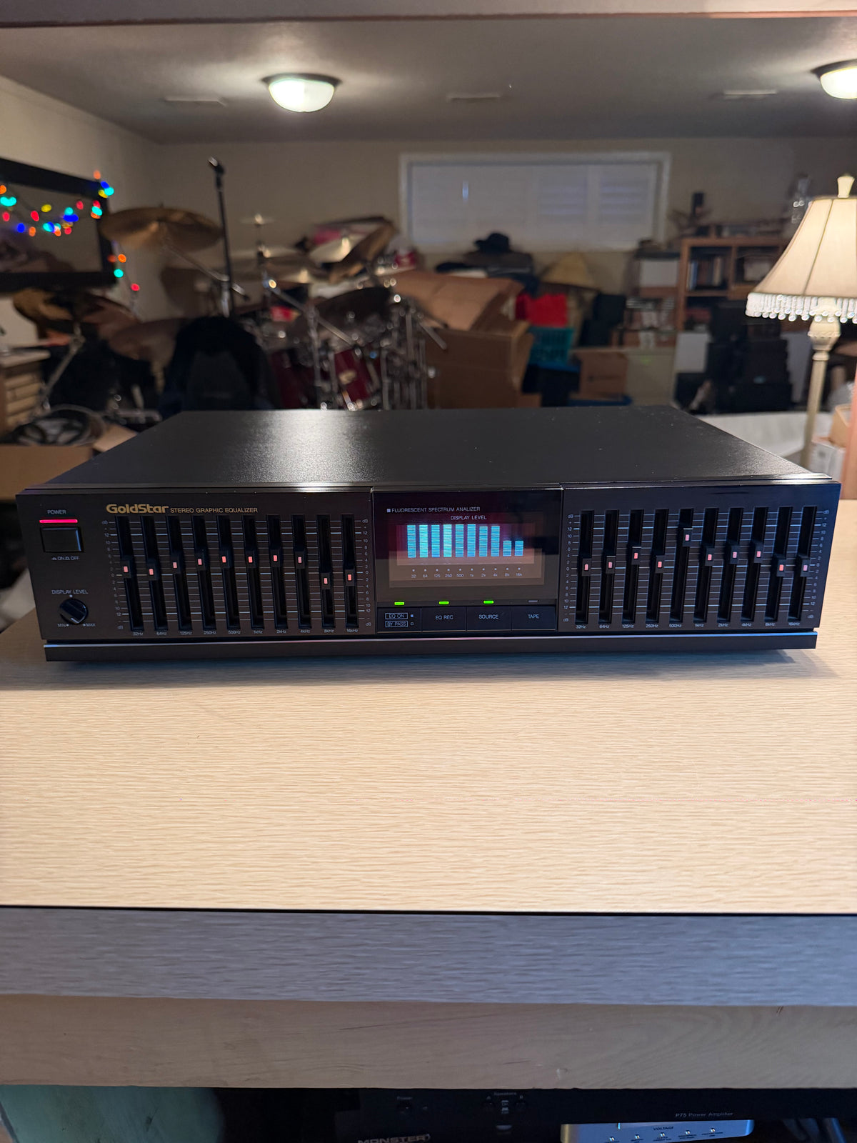 GoldStar GSQ-9310 Stereo Graphic Equalizer Spectrum Analyzer Serviced X Rare🔥
