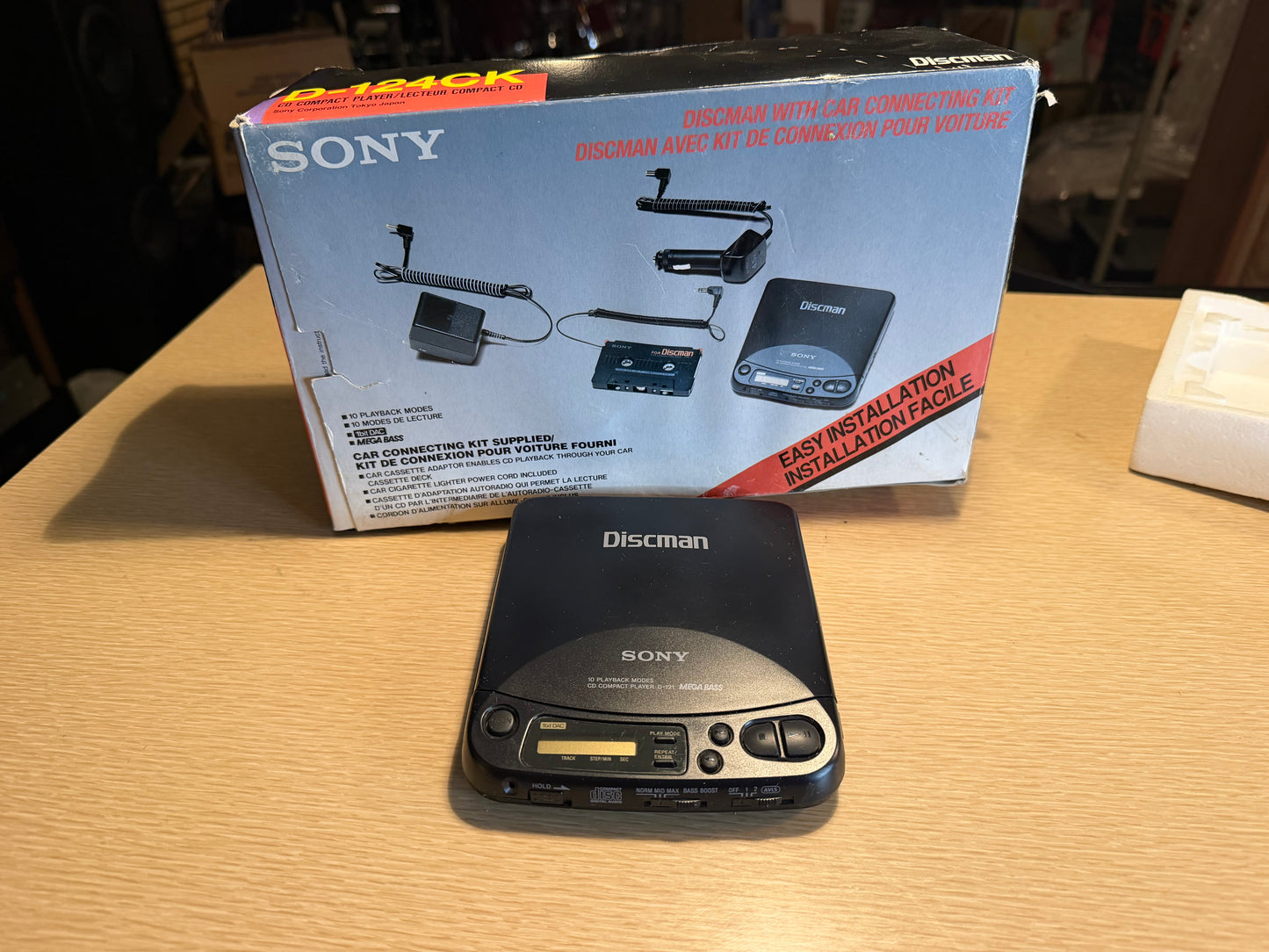 Sony Discman D-121 Portable CD Player – Complete in Box (CIB) – Serviced Rare🎶