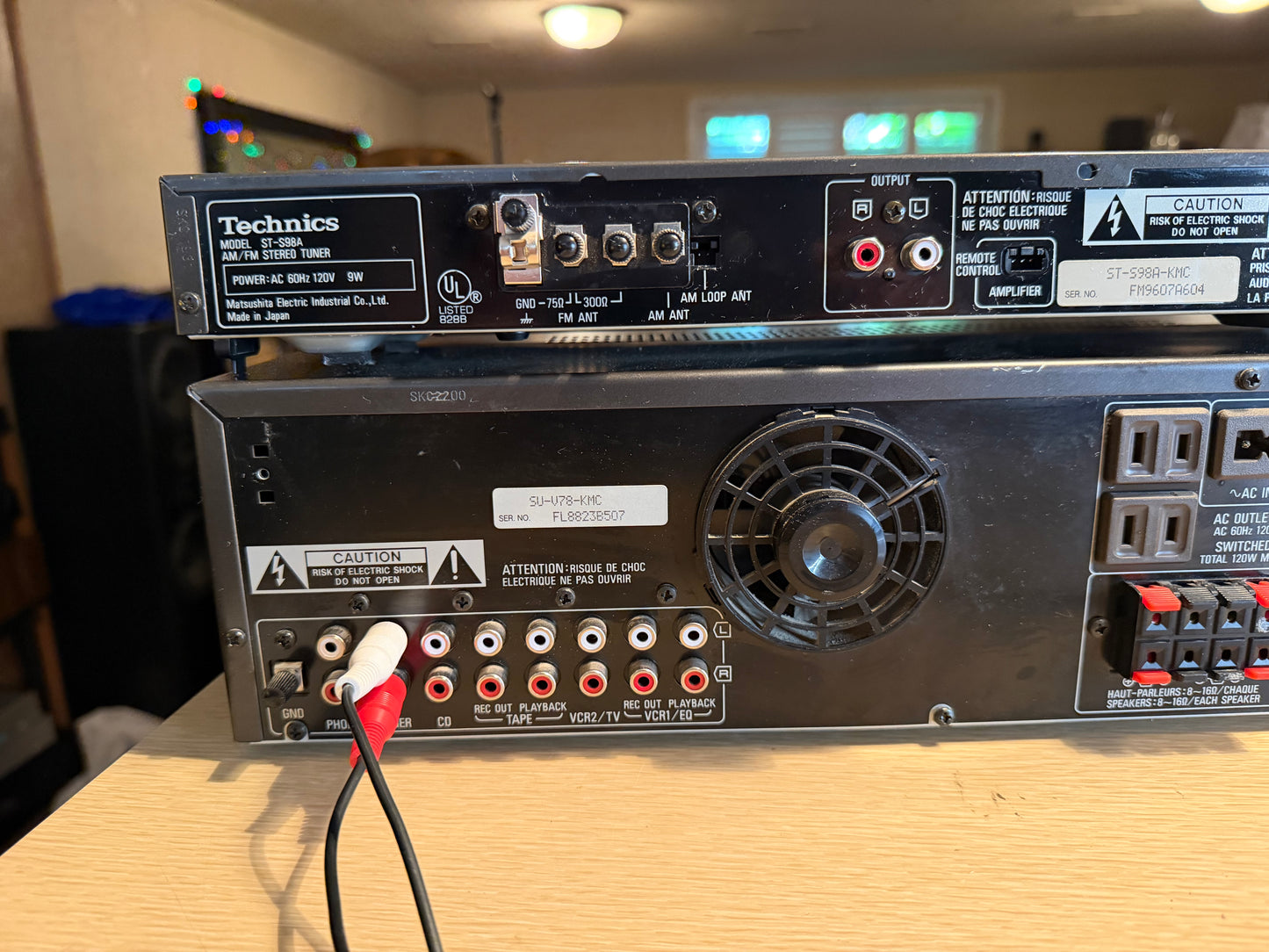 Technics SU-V78 Stereo Integrated Amplifier 100WPC+ St-S96A Tuner Fresh Service!