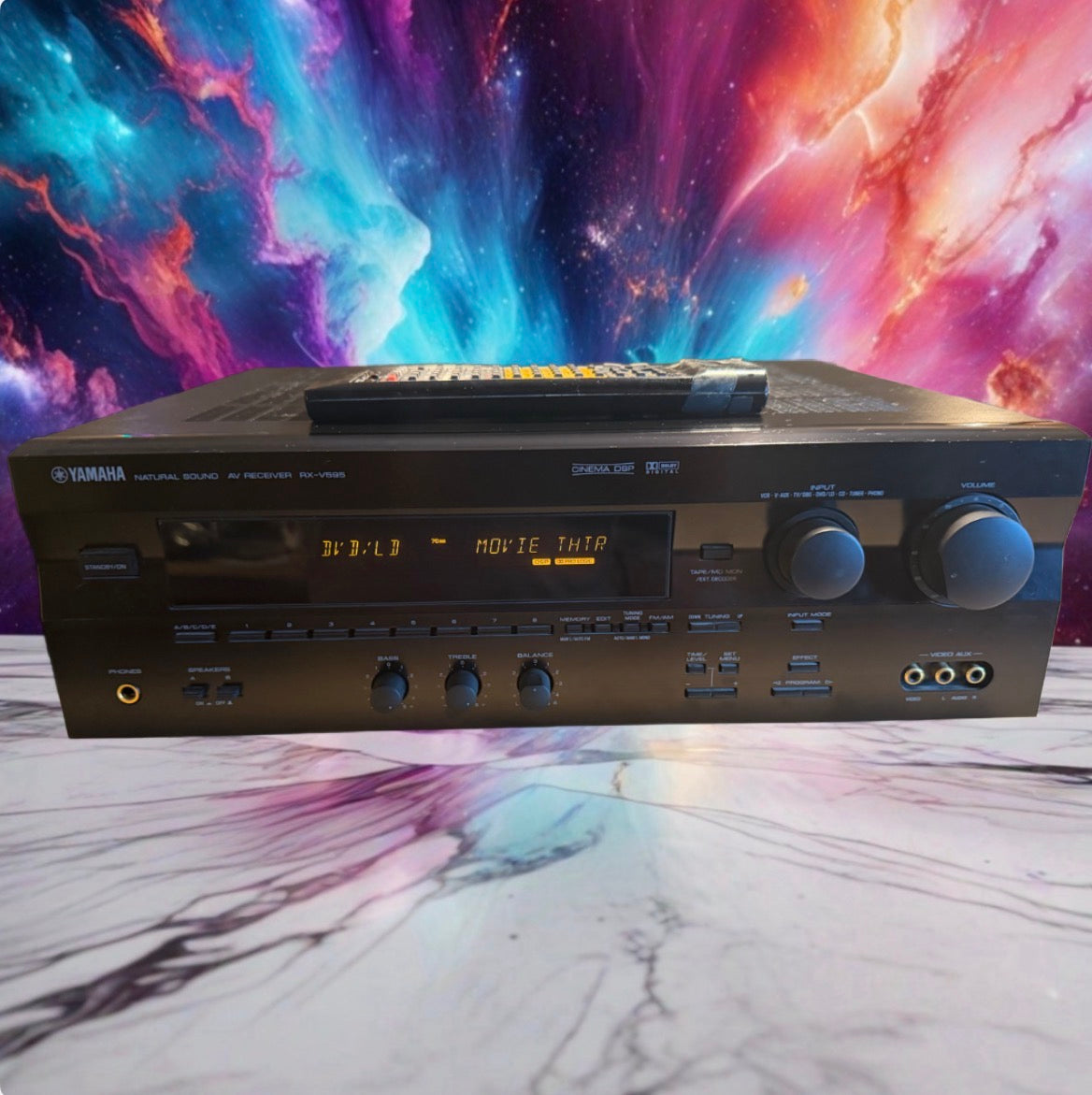 Yamaha RX-595 AM/FM Stereo Receiver Amplifier Serviced Phono & Remote Near Mint!