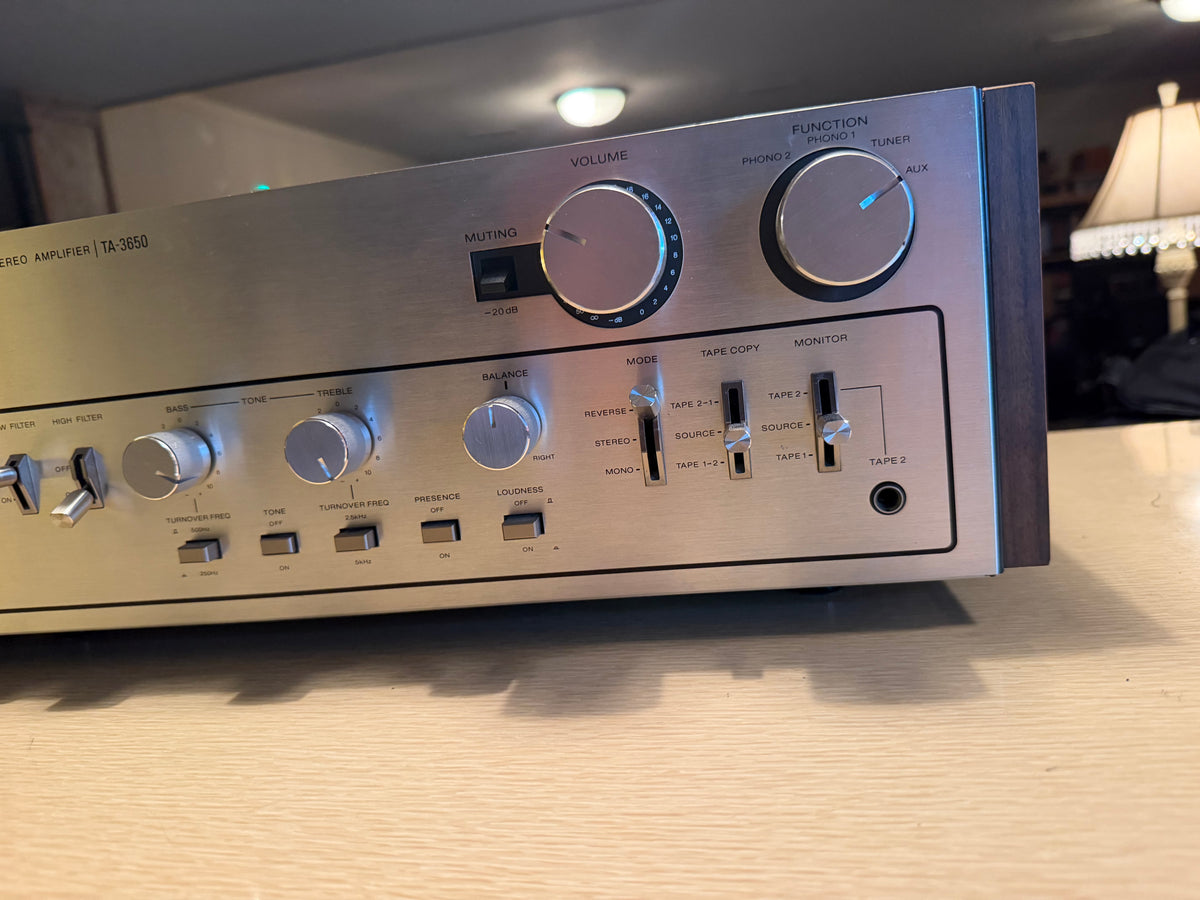 Sony TA-3650 Stereo Integrated Amplifier Japan 55 WPC Vintage Silver Serviced🎶