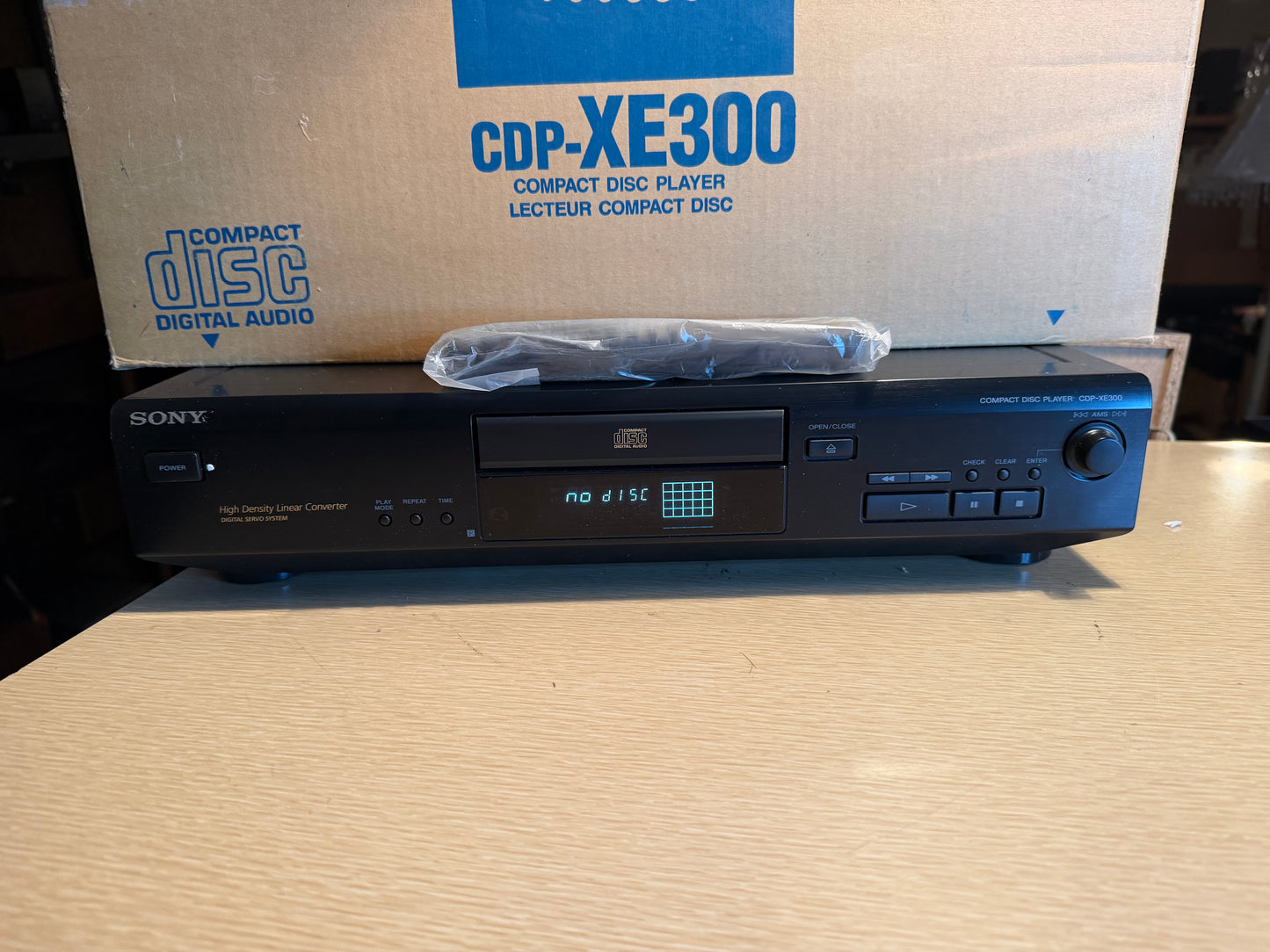 SONY CD Player High Density Linear Converter CDP-XE300 OPEN BOX Never Used Rare!