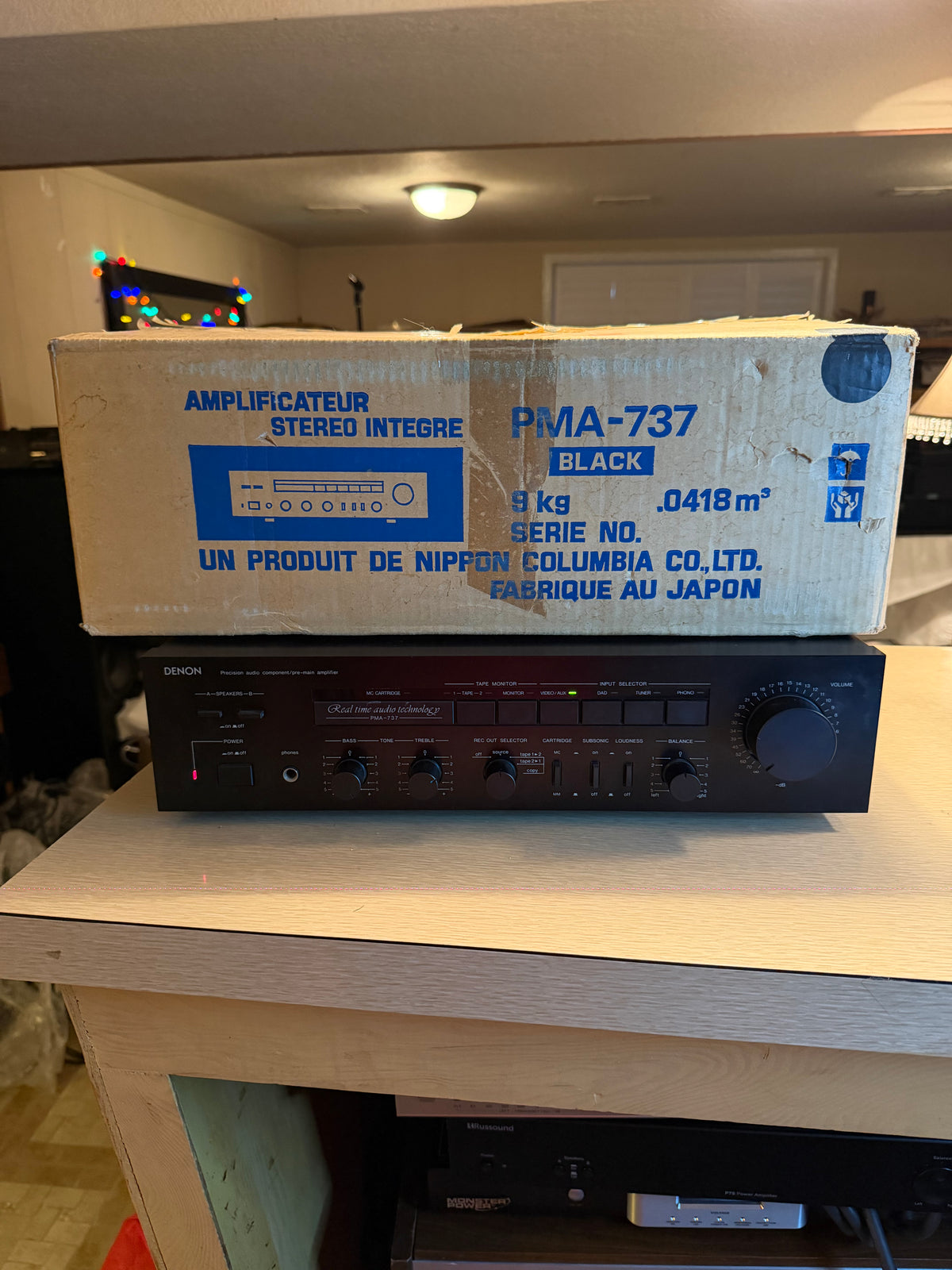 Near Mint Denon PMA-737 Pre-Main Amplifier Phono MM/MC Fresh Service OEM Box🎶🔥