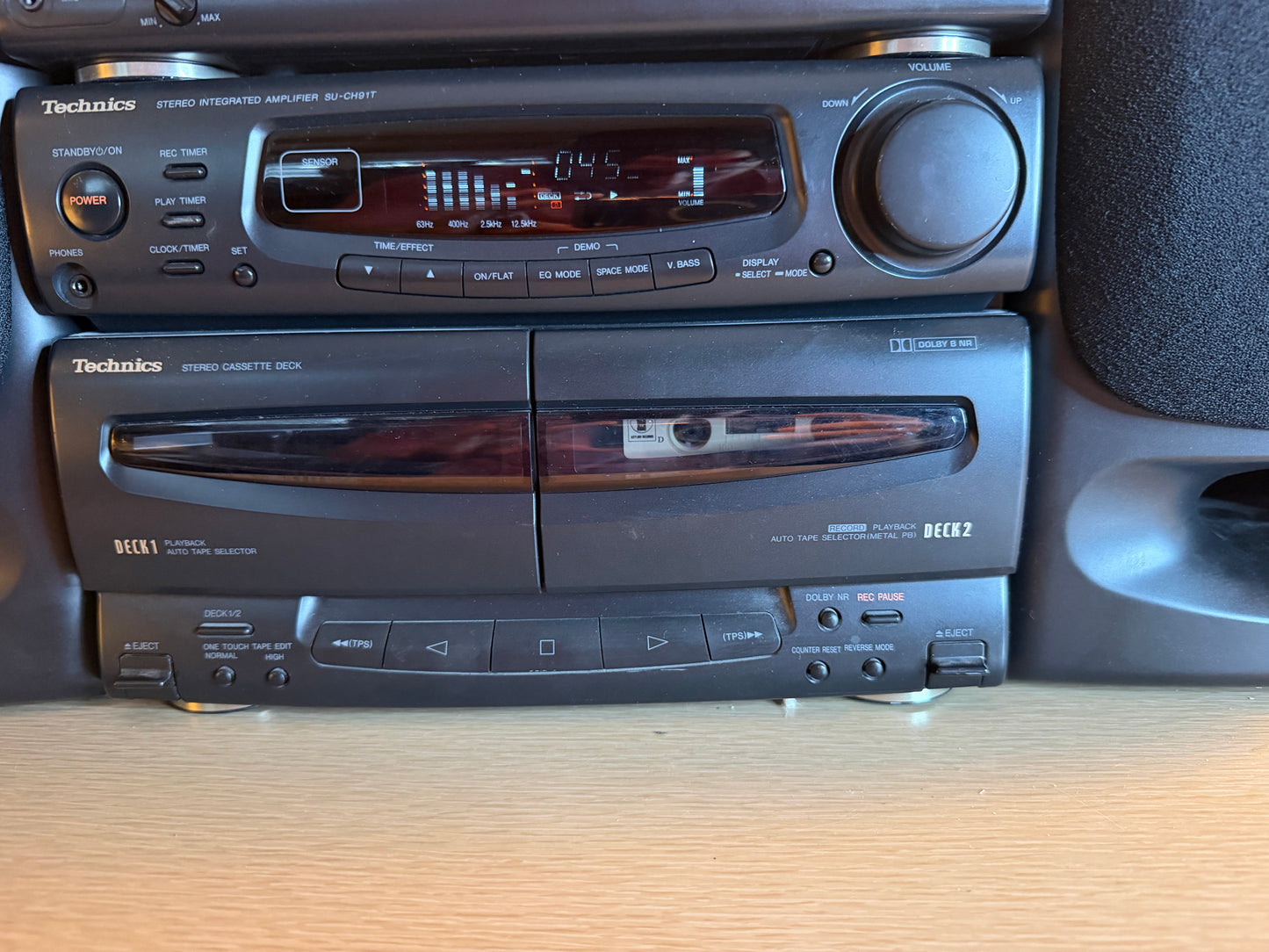 Technics SC-CH90t System SU-CH91T Cassette Deck Amp+SL-CH90T Tuner Cdp Serviced!