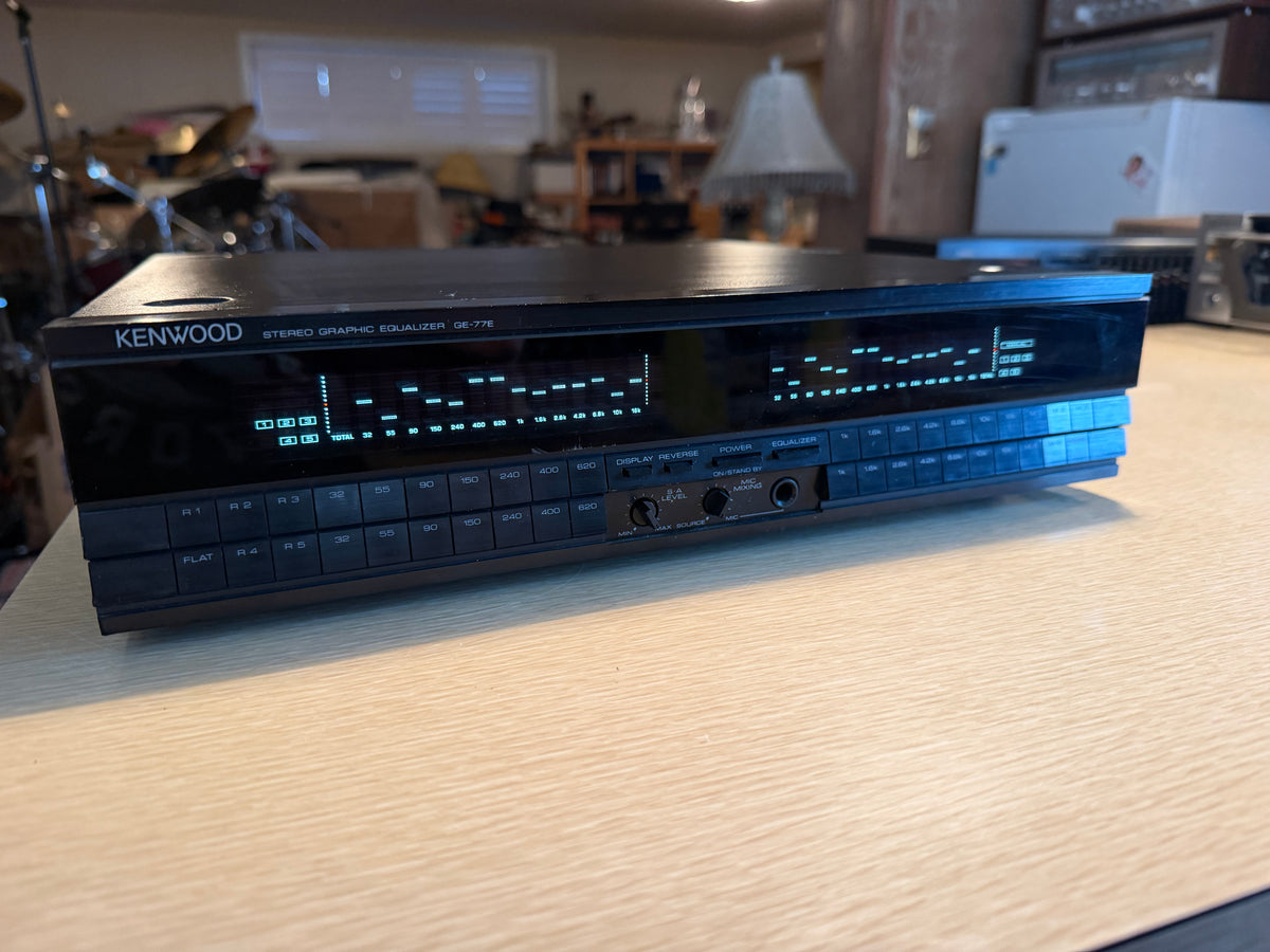 Kenwood GE-77E Stereo Graphic Equalizer Spectrum Analyzer 14 Band Serviced Beaut