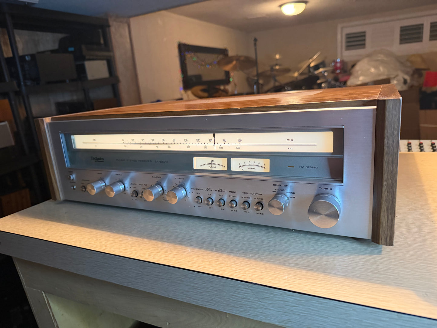 Technics Sa 5570 Stereo Receiver Amplifier 85 WPC Excellent Shape Fresh Service!