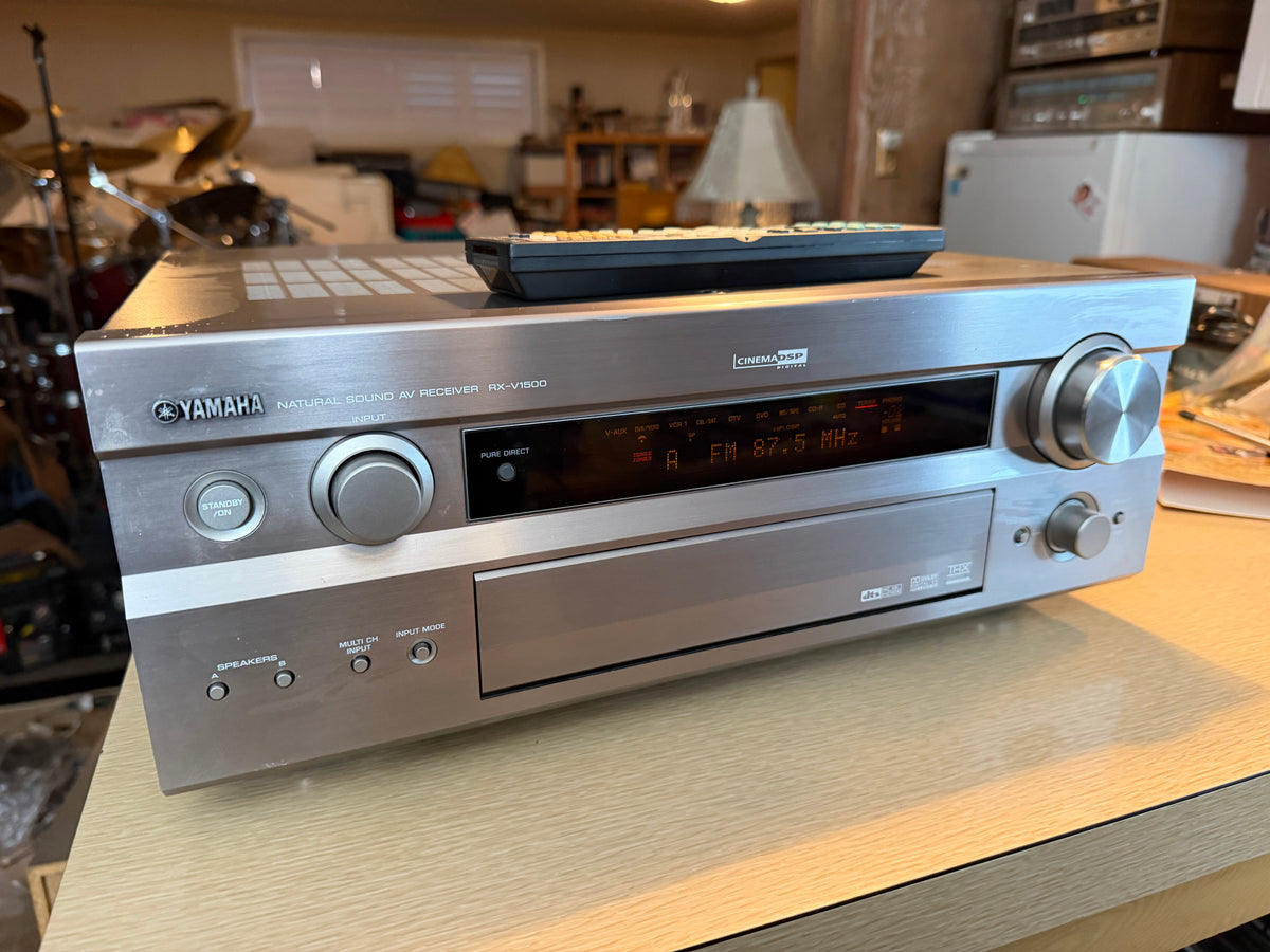 Yamaha RX-V1500 AV receiver 7.1 ch 120WPC Fresh Service Near Mint Remote Bundle!