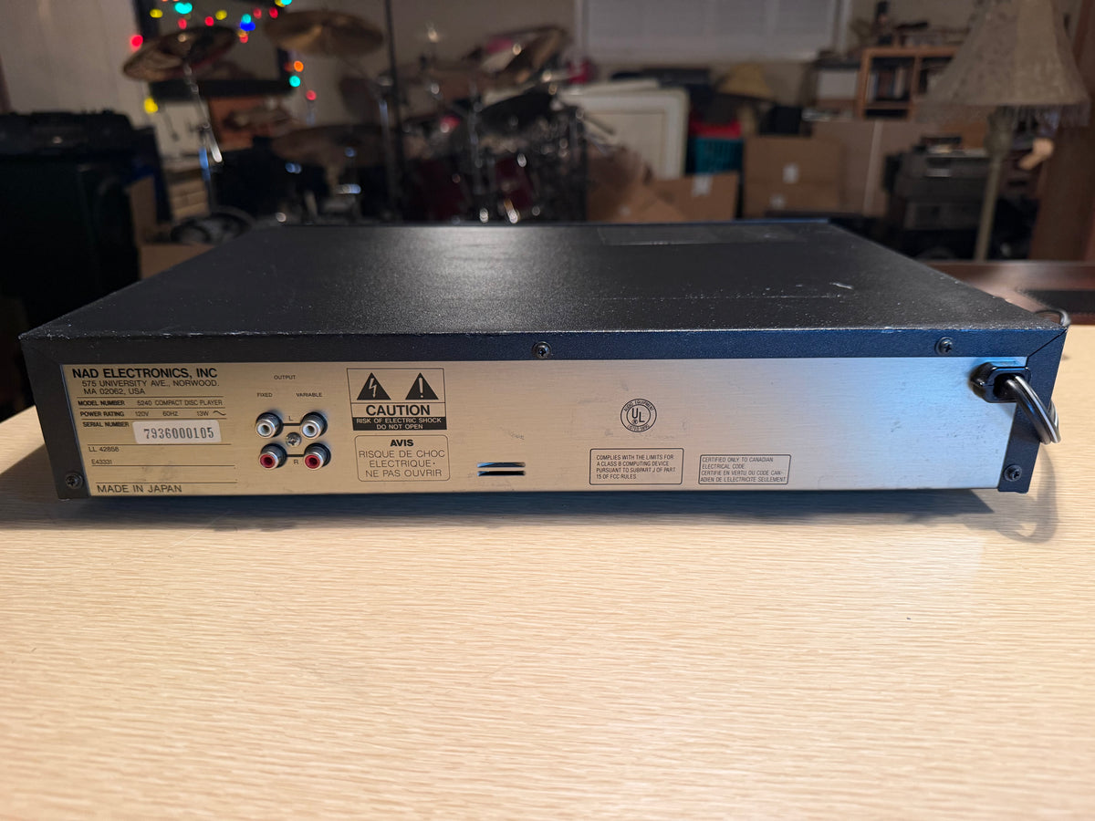 NAD Compact Disc Player 5240 High Fidelity Fresh Service V Rare Beauty🎶🔥