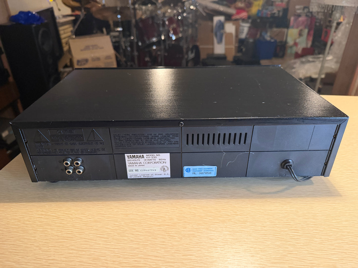 Yamaha KX-230 Natural Sound Stereo Cassette Deck Player Serviced Working Beauty!