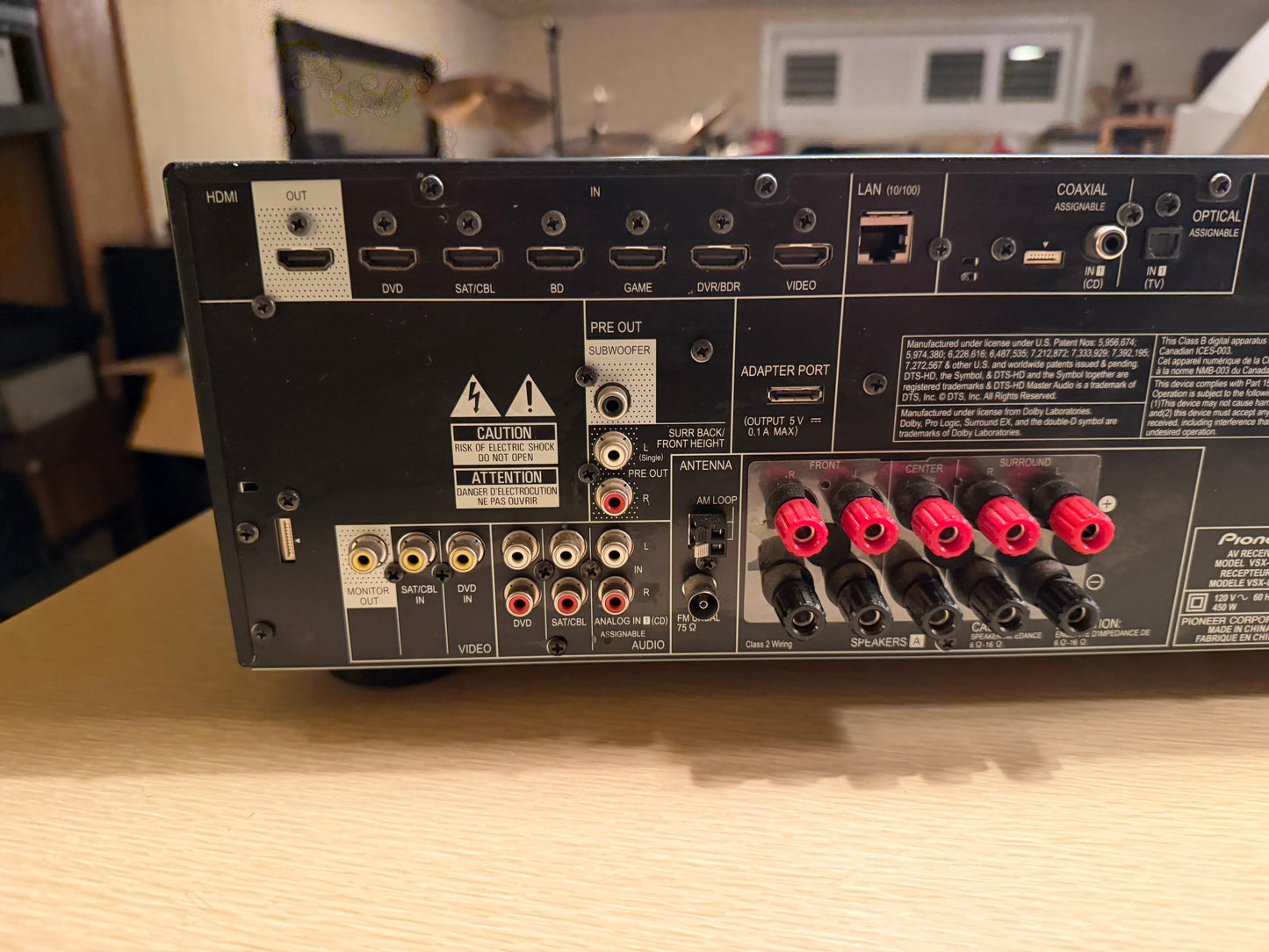 Pioneer VSX-822 -5.1 Ch Network HDMI Home Theater Surround Sound Receiver Stereo
