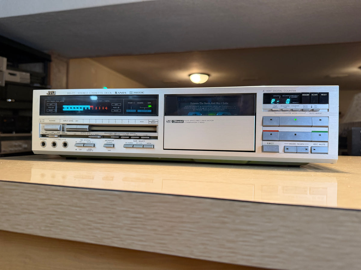 Vintage JVC DD-77 3 Head High Fidelity Stereo Cassette Deck Freshly Serviced🎶🔥