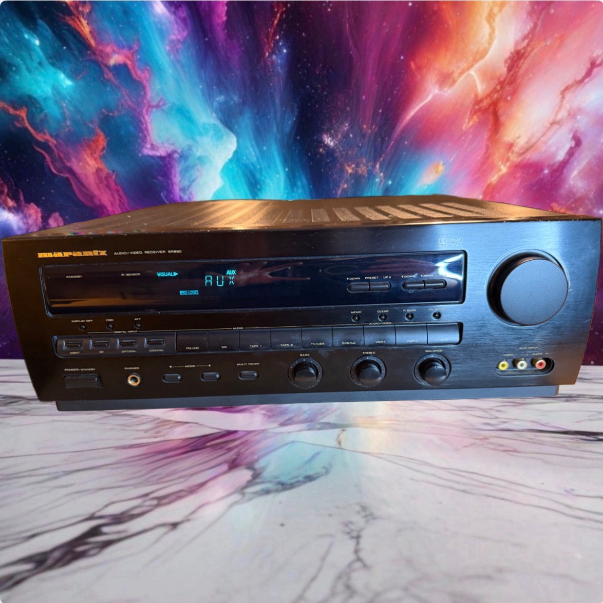 Marantz SR880 Audio / Video Receiver Tested Full Fresh Service Rare 110 WPC TANK