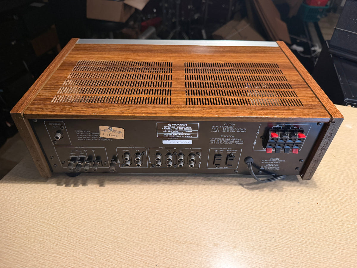 Pioneer SX-3600 Stereo Receiver Near Mint Full FRESH SERVICING Beautiful Sound🎶