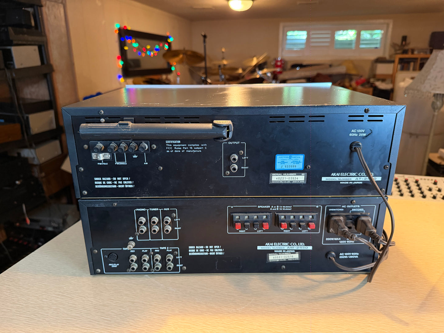 AKAI - AM-2450 Amplifier & AT-2450 Fully Serviced And Fully Operational Beauty🔥