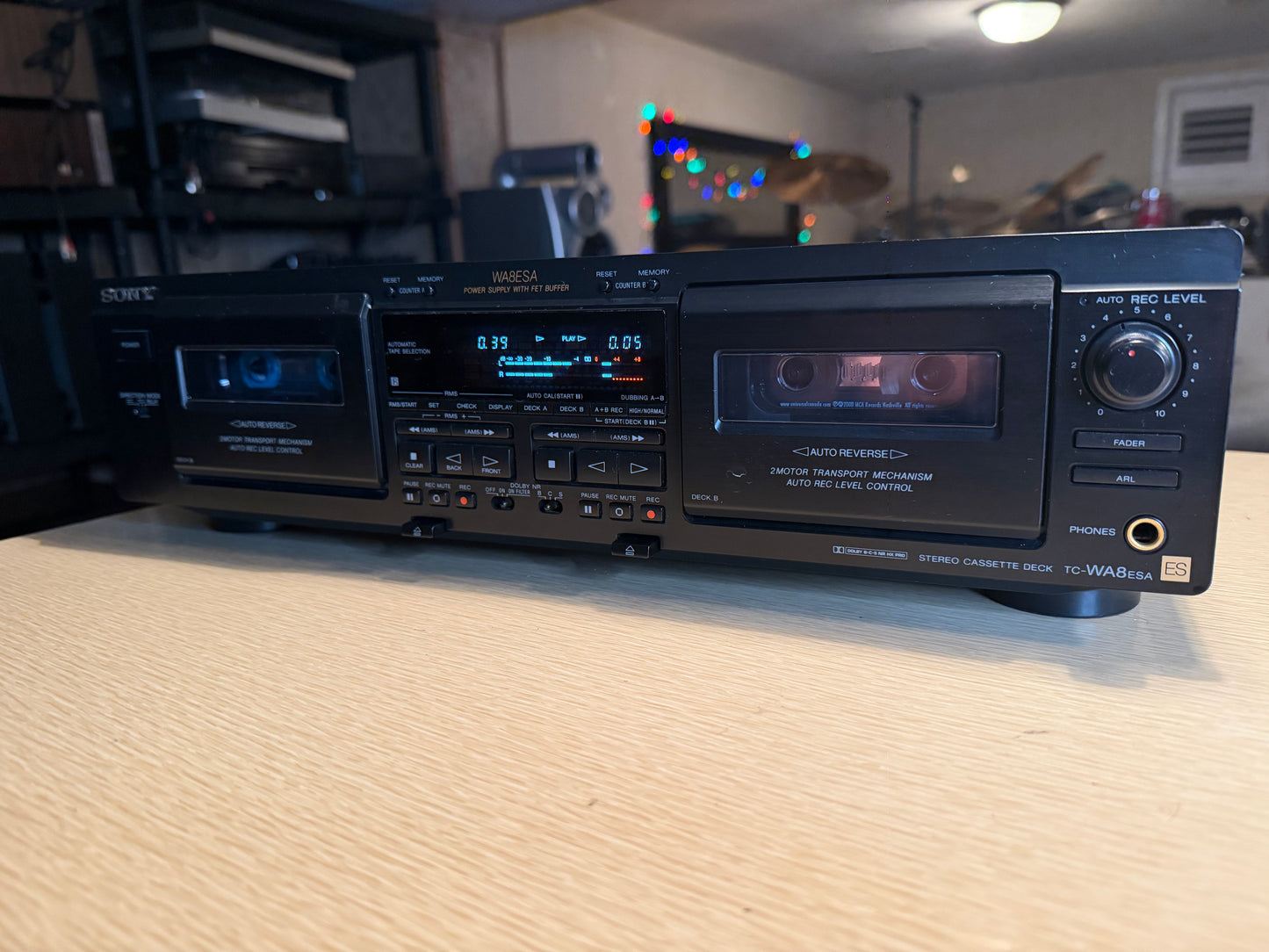 Sony TC-WA8ESA Dual Cassette Deck FULL FRESH SERVICE NEAR MINT SHAPE V RARE🎶🔥