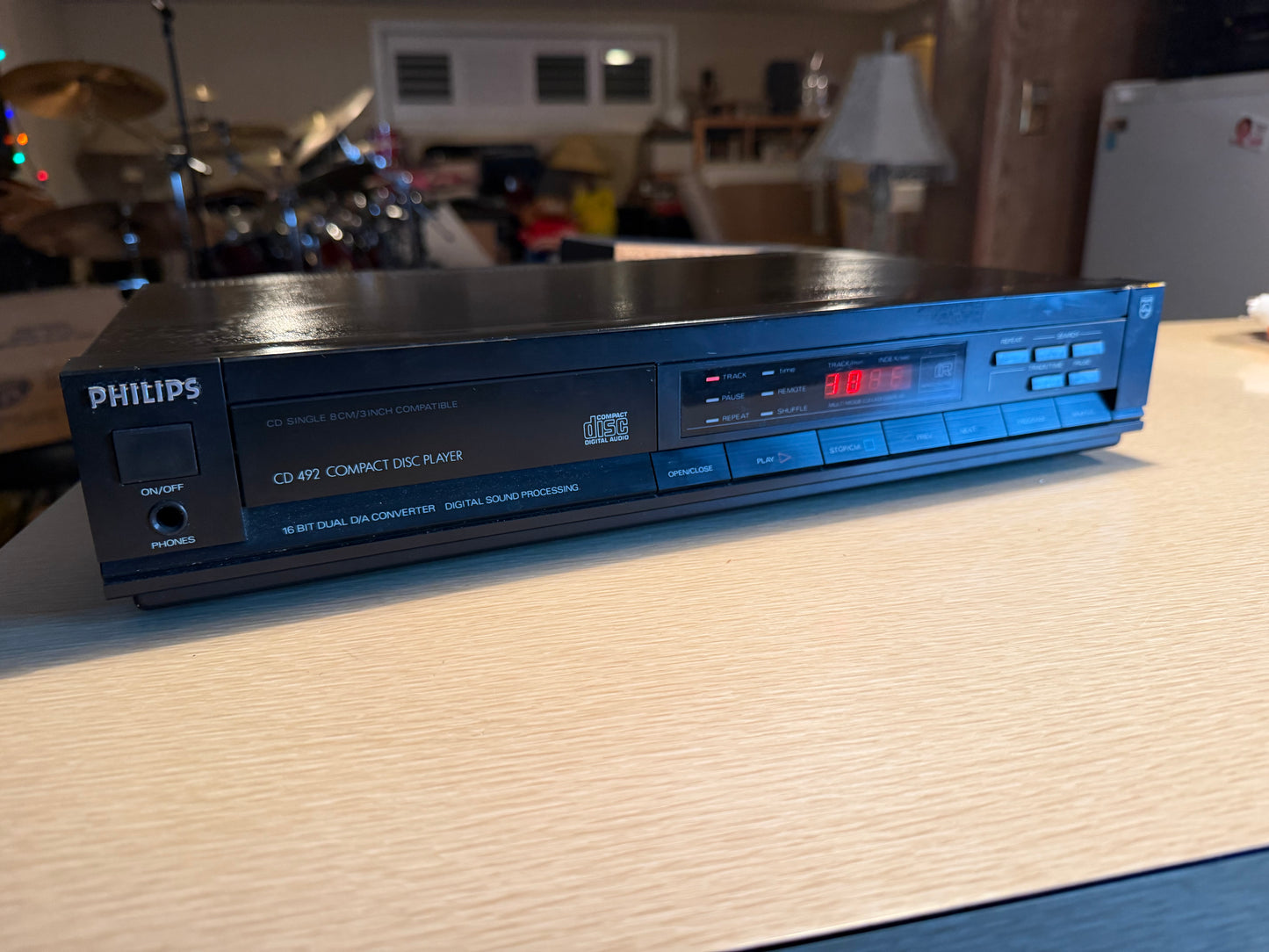 Philips Magnavox CD492 CD Player Vintage Compact Disc Player Serviced New Belts!