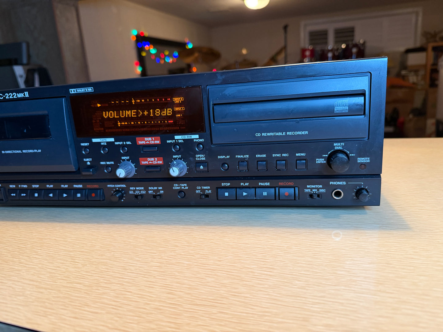 Tascam CC-222SL MKII Professional Cassette/CD Recorder Combo - Serviced Great!