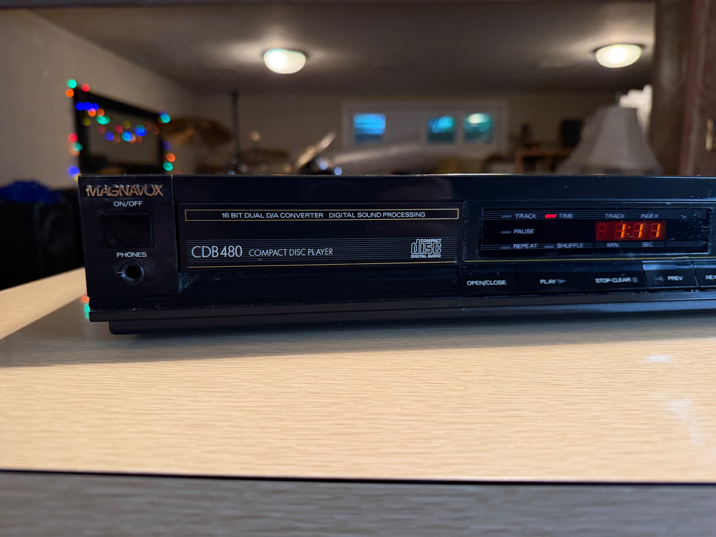 Vintage Magnavox CDB 480 CD Player High Fidelity Serviced New Belts Very Rare🔥