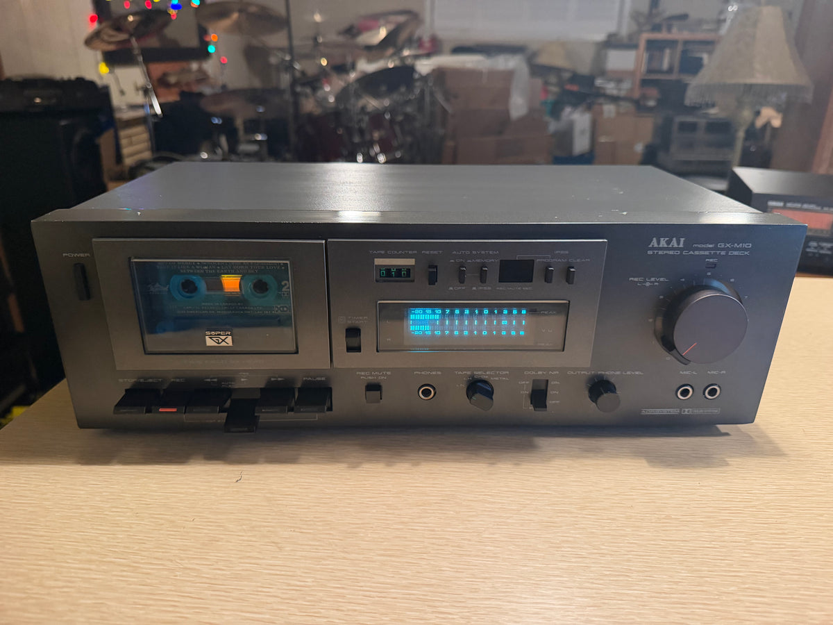 AKAI GX-M10 Cassette Deck High Fidelity Full Fresh Service Works Great V Rare🎶