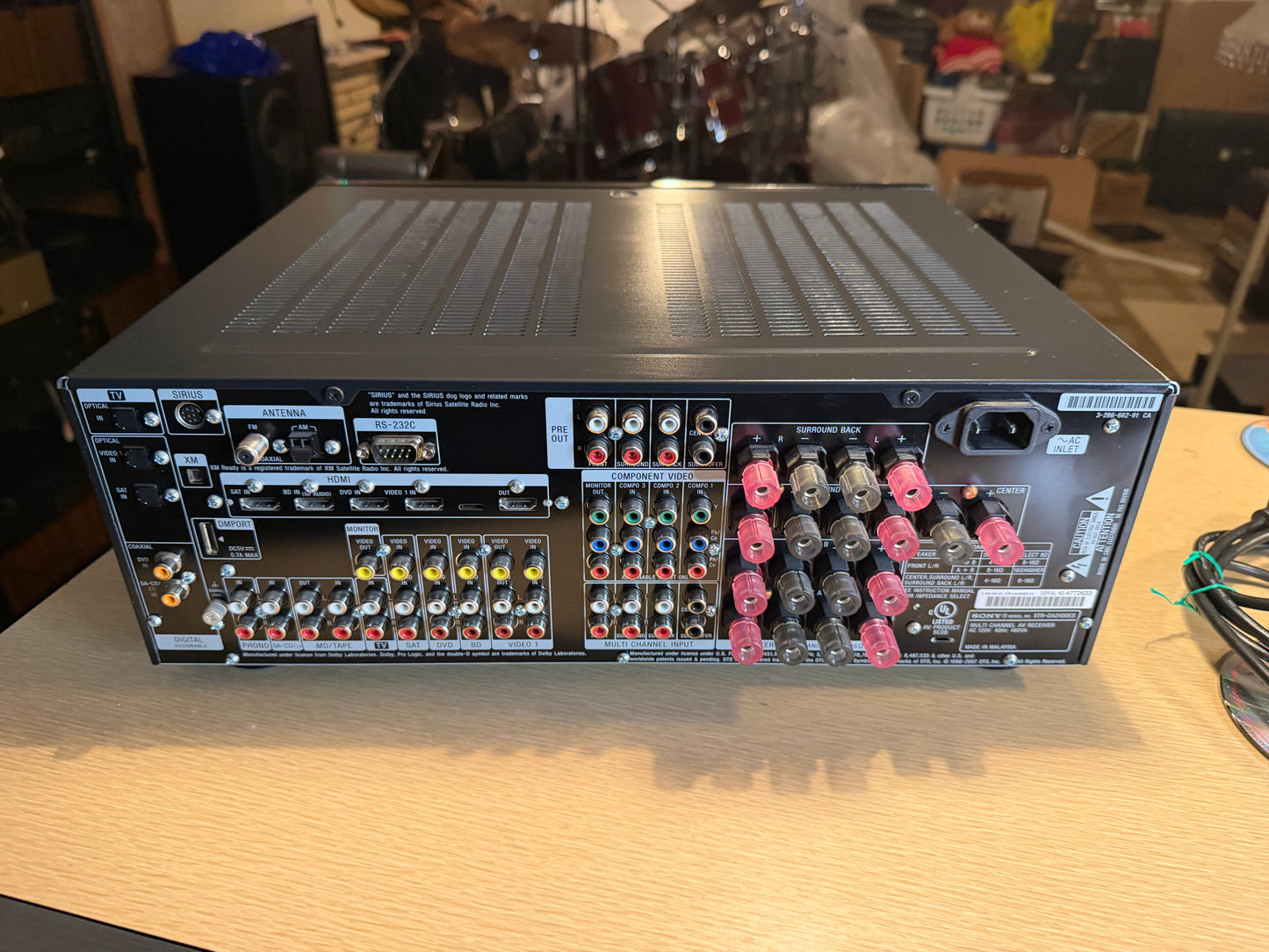 Sony STR-DA2400ES AV Receiver 7.1 Channel Surround Sound Amplifier Fresh Service