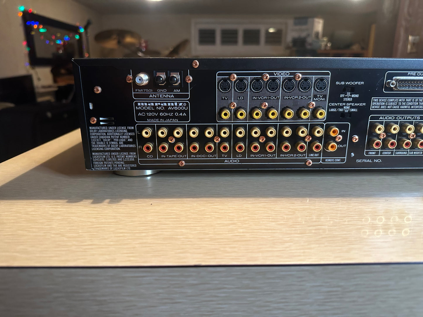 VTG MARANTZ PREAMPLIFIER /TUNER MODEL AV 600 Fully Serviced Very Rare Audiophile