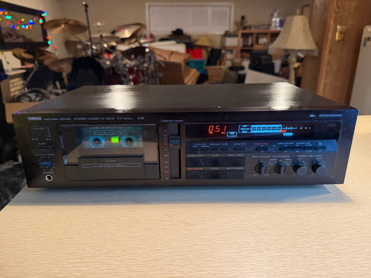 Yamaha KX-800U 3 Head Cassette Deck (SERVICED) Amorphous Head Very Rare 🎶🔥
