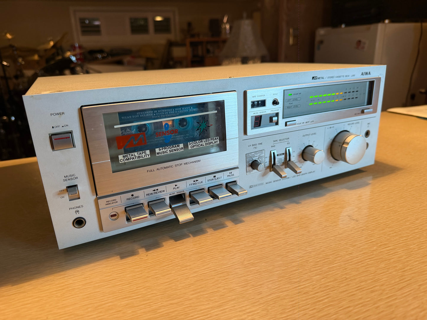 Aiwa L300 AD-L300 U Vintage Stereo Cassette Deck FRESHLY Serviced New Belts Rare