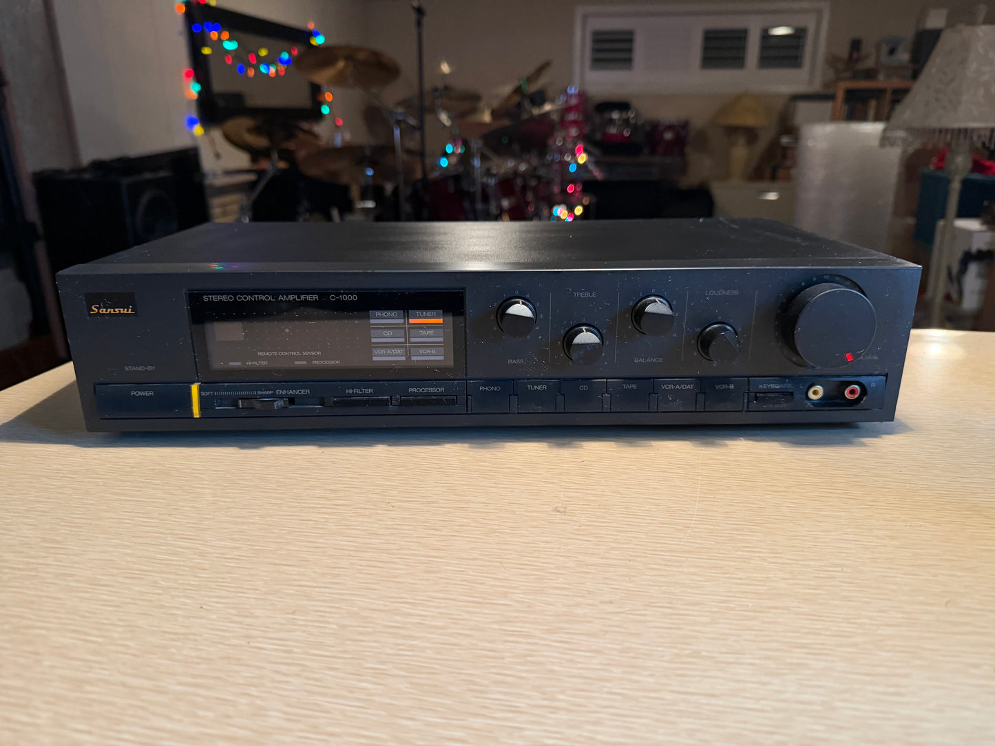 Sansui C-1000 Vintage Stereo Control Preamplifier Audio Component Fresh Service!