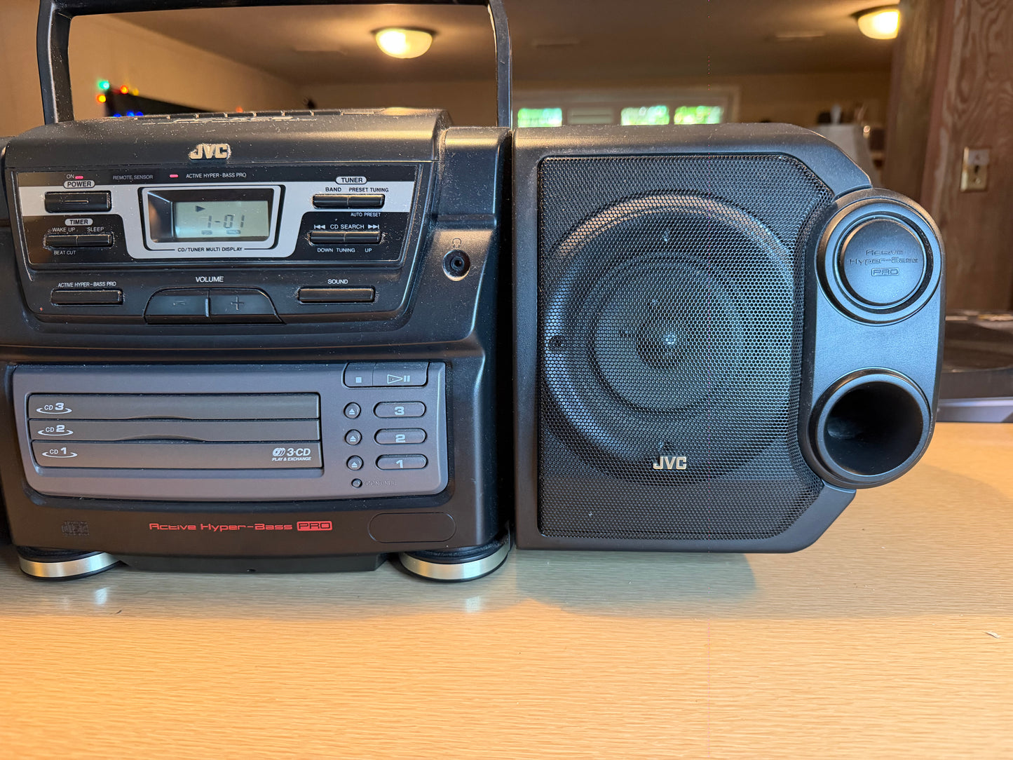 Vintage JVC PC-XC8BK Stereo A/Fm Cd Cassette Boom Box All Functions Operational!