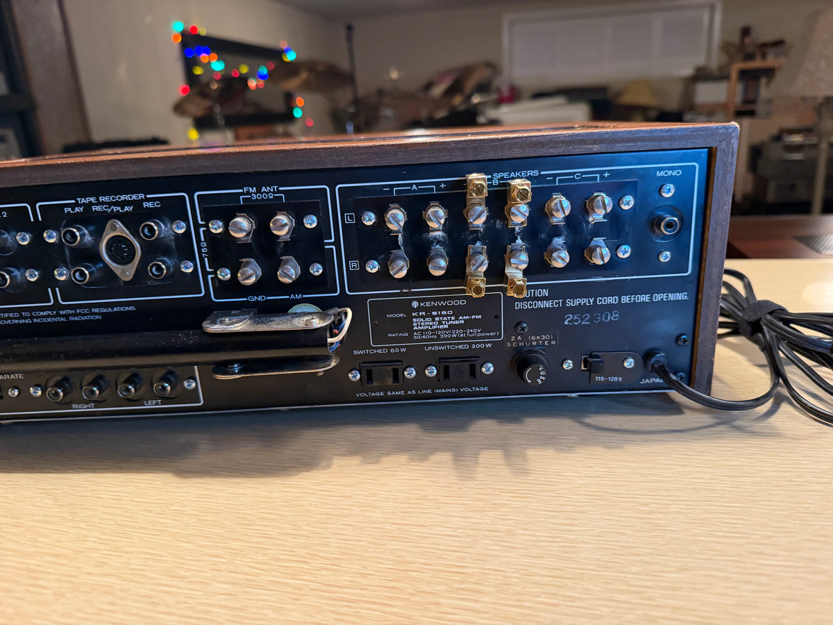 Vintage Kenwood KR-5150 Stereo Receiver Amplifier Serviced Crisp Sound Rare🔥🎶