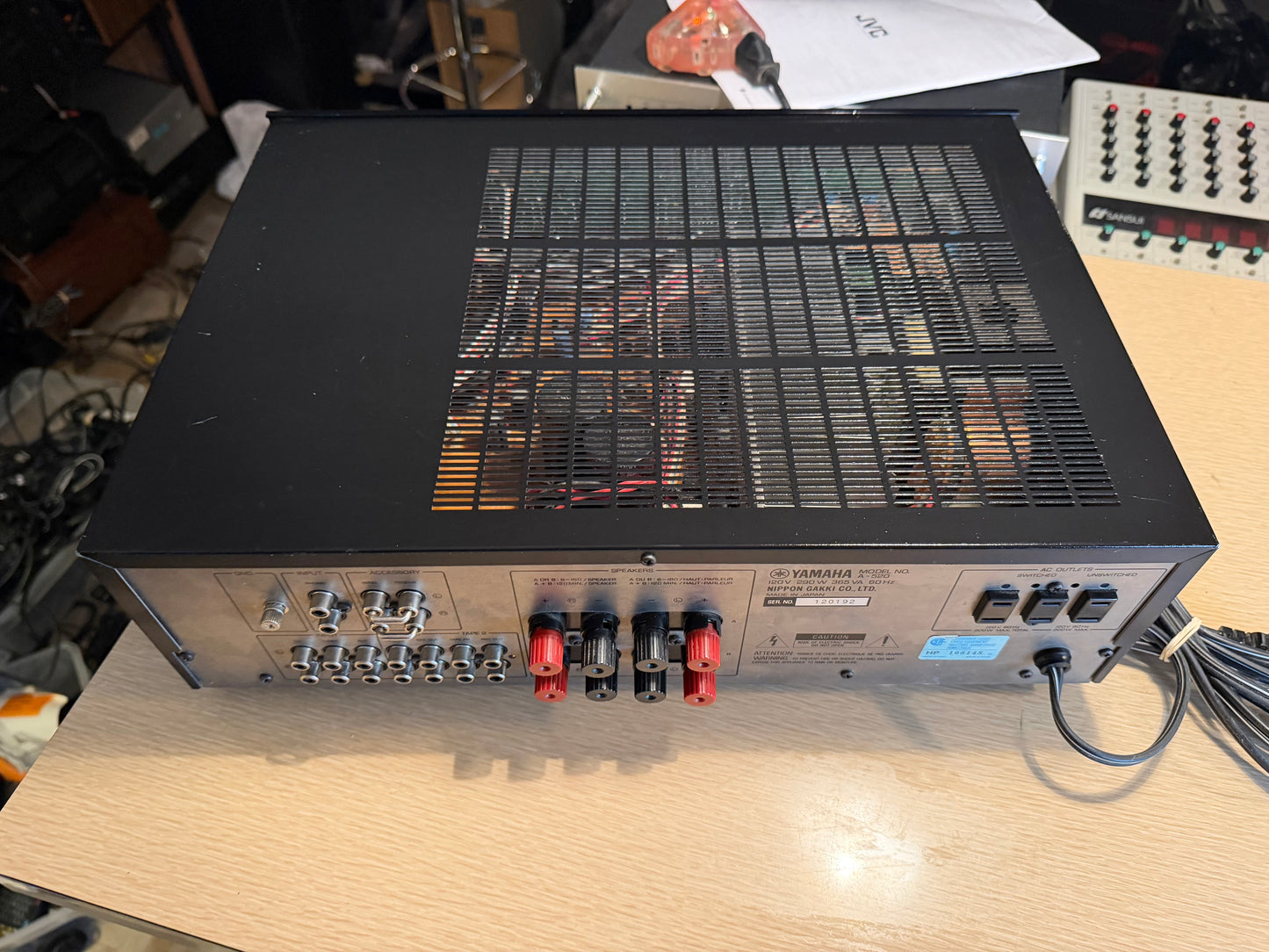 Yamaha A-520 Natural Sound Stereo Amplifier Excellent Fresh Servicing 75WPC 🎶🔥